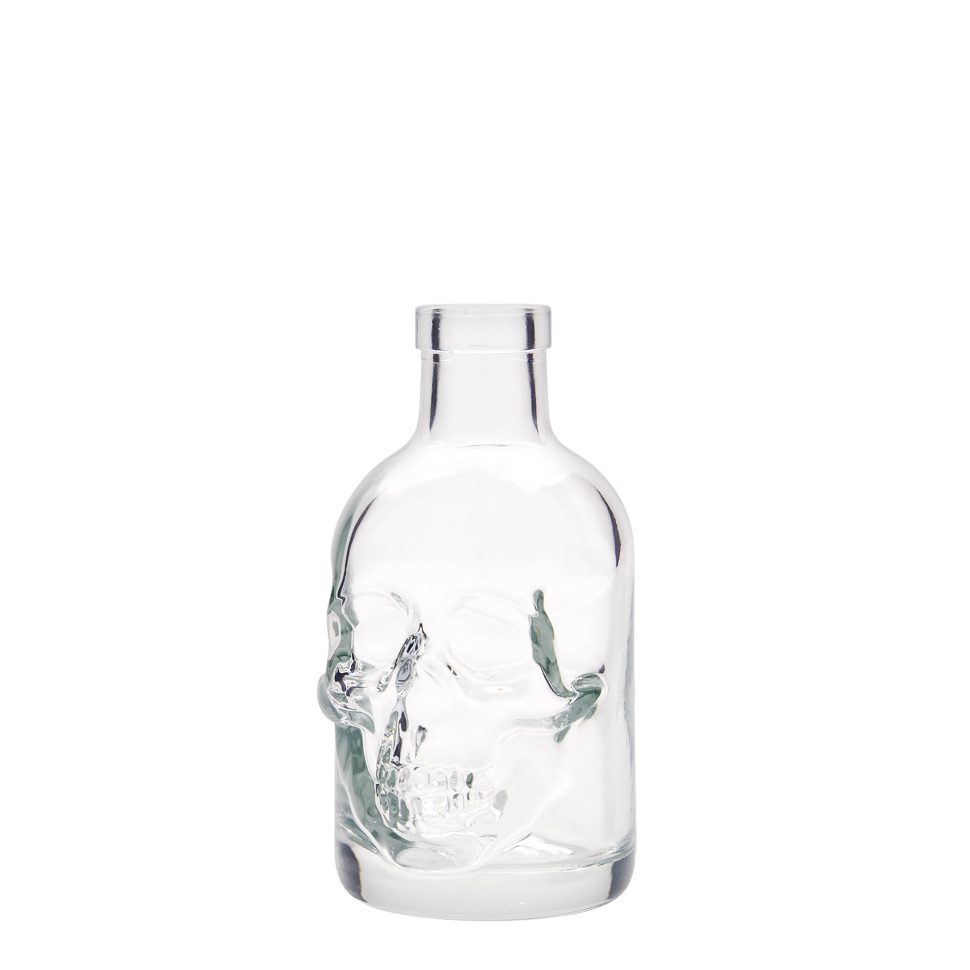 200 ml üvegpalack 'Halálfej', nyílás: parafa