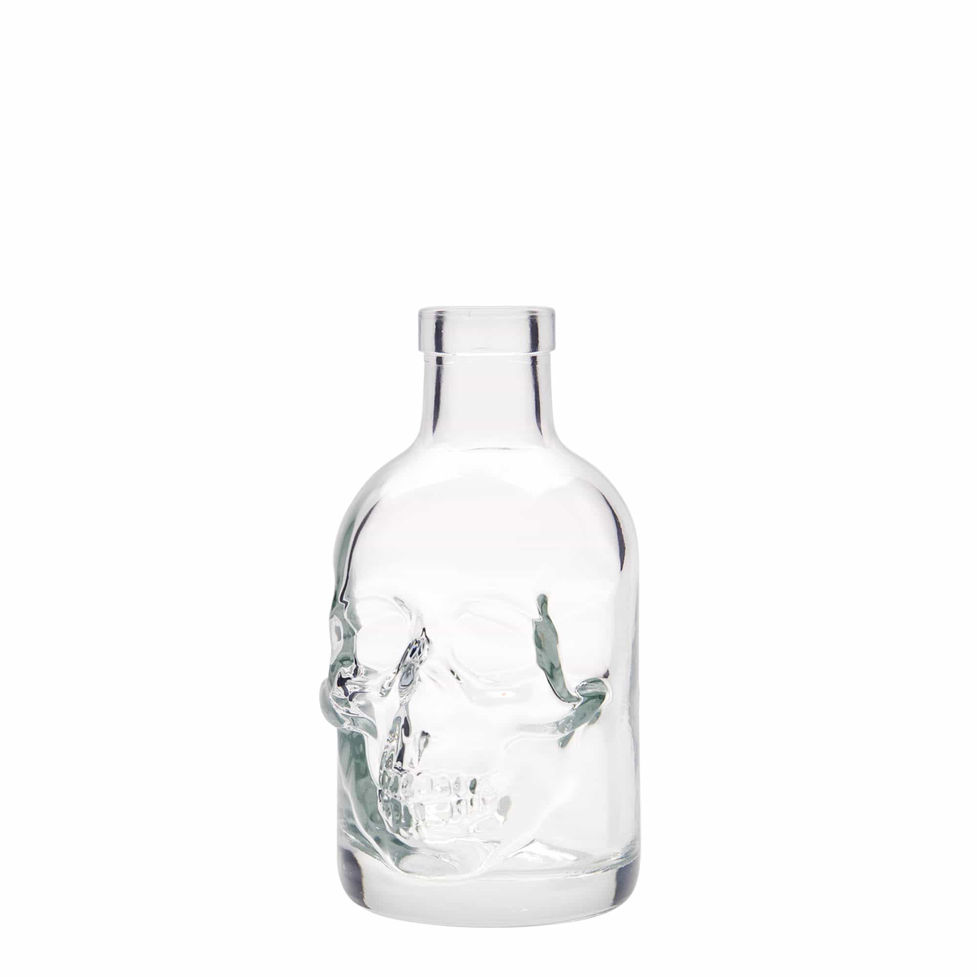 200 ml üvegpalack 'Halálfej', nyílás: parafa