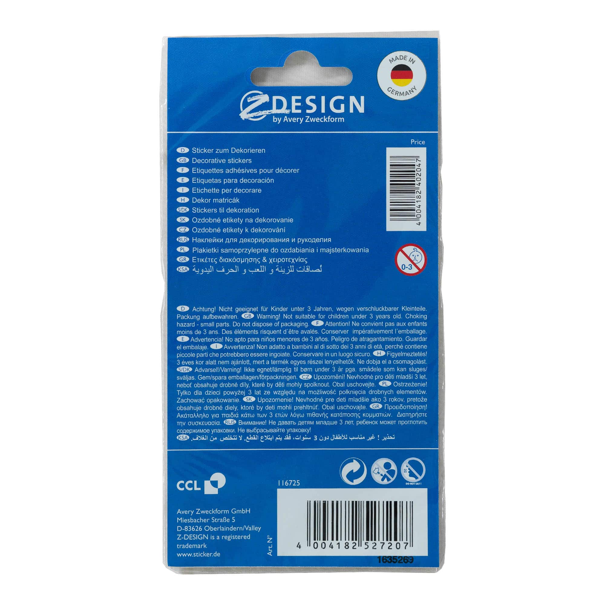 Zweckform matrica 'Karácsony', papír, arany-ezüst Zweckform matrica 'Karácsony', papír, arany-ezüst