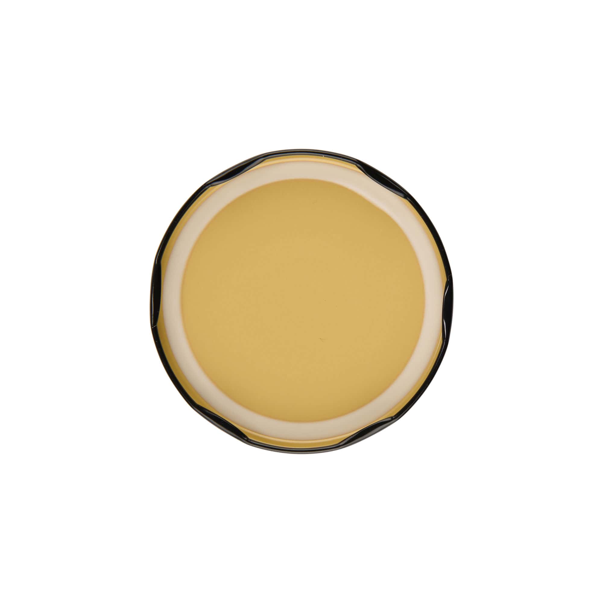 Twist-Off-fedél, fehérlemez, fekete, nyílásra: TO 82