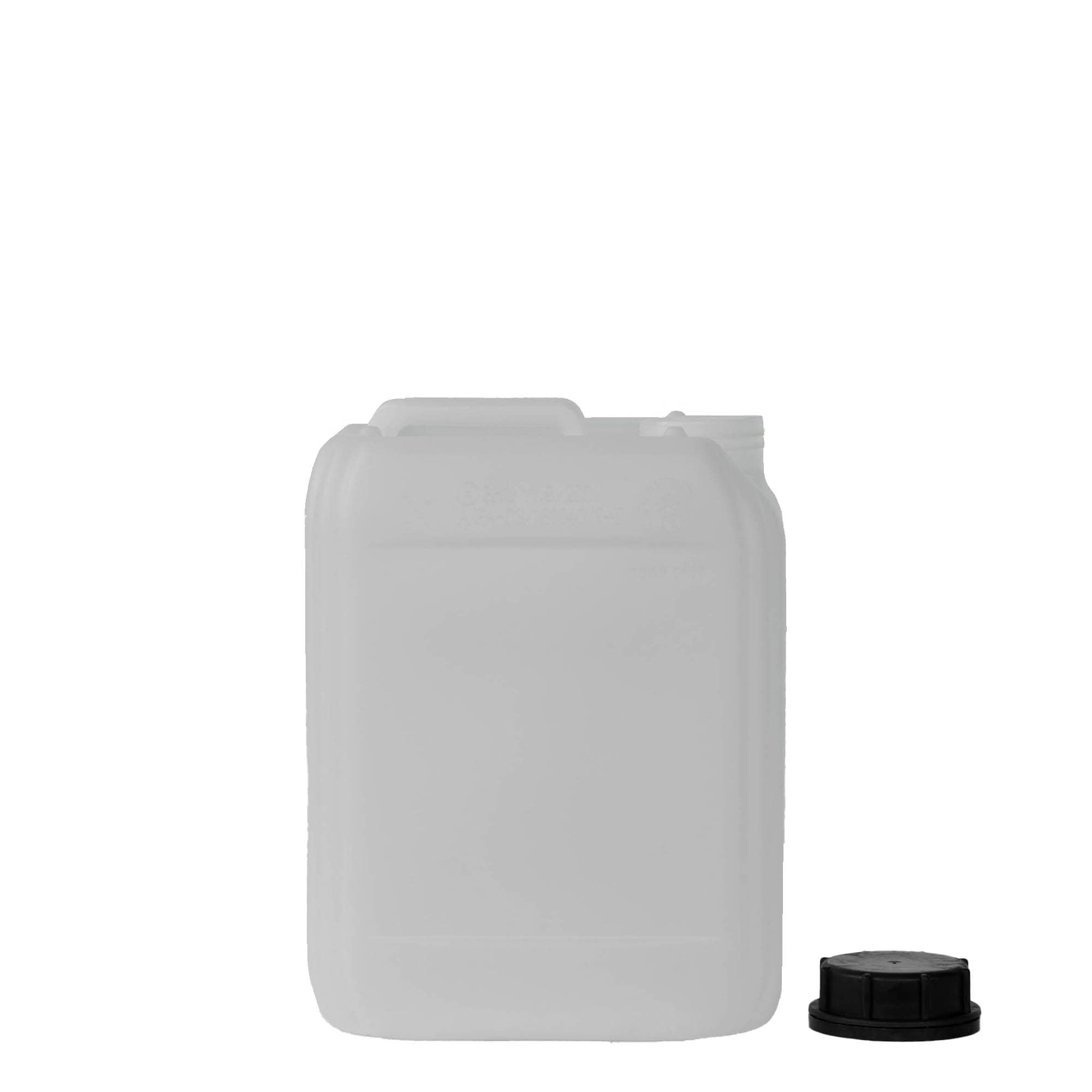 5 l kanna, téglalap alakú, HDPE műanyag, natúr, nyílás: ND 55