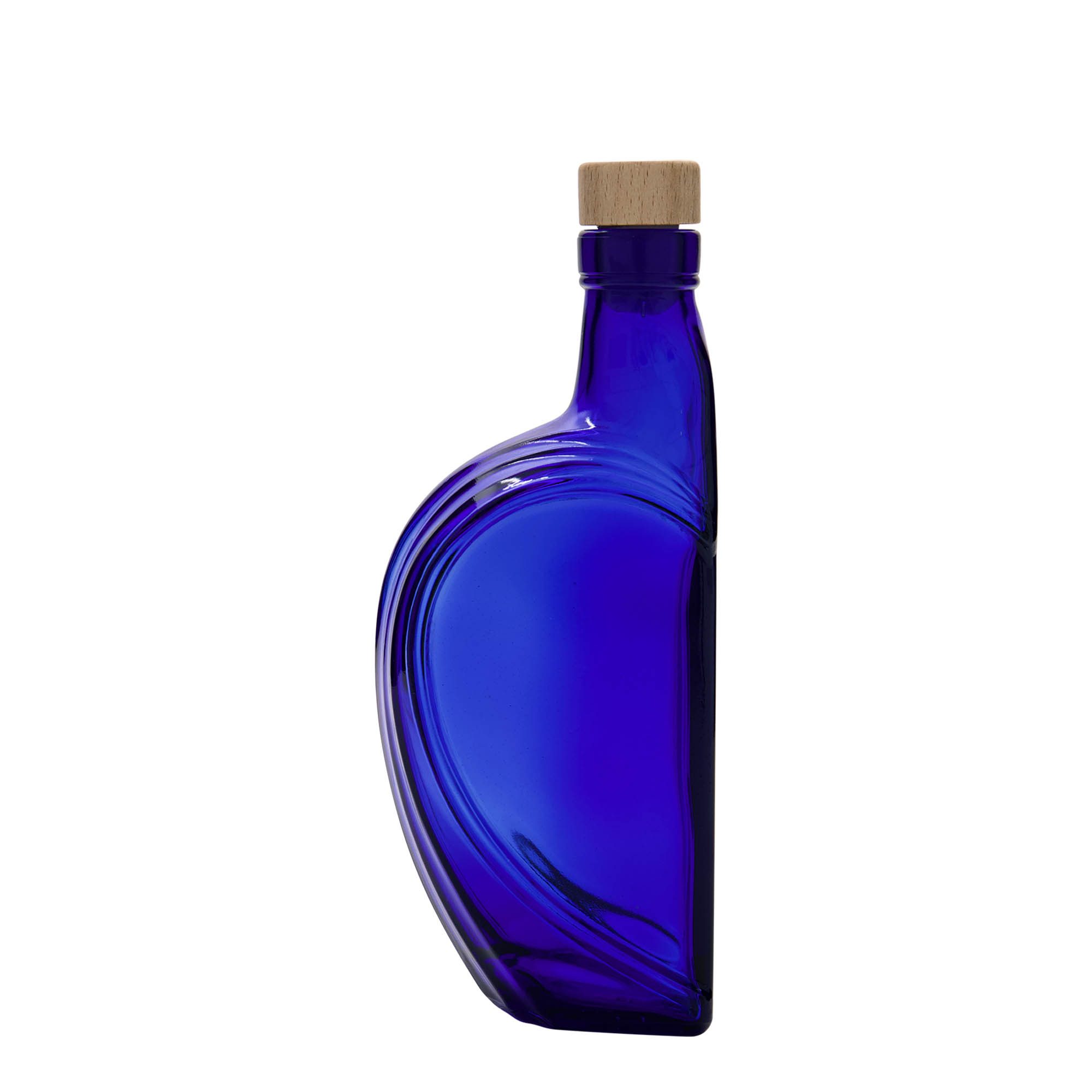 375 ml üvegpalack 'Sweethearts', téglalap alakú, királykék, nyílás: parafa 375 ml üvegpalack 'Sweethearts', téglalap alakú, királykék, nyílás: parafa