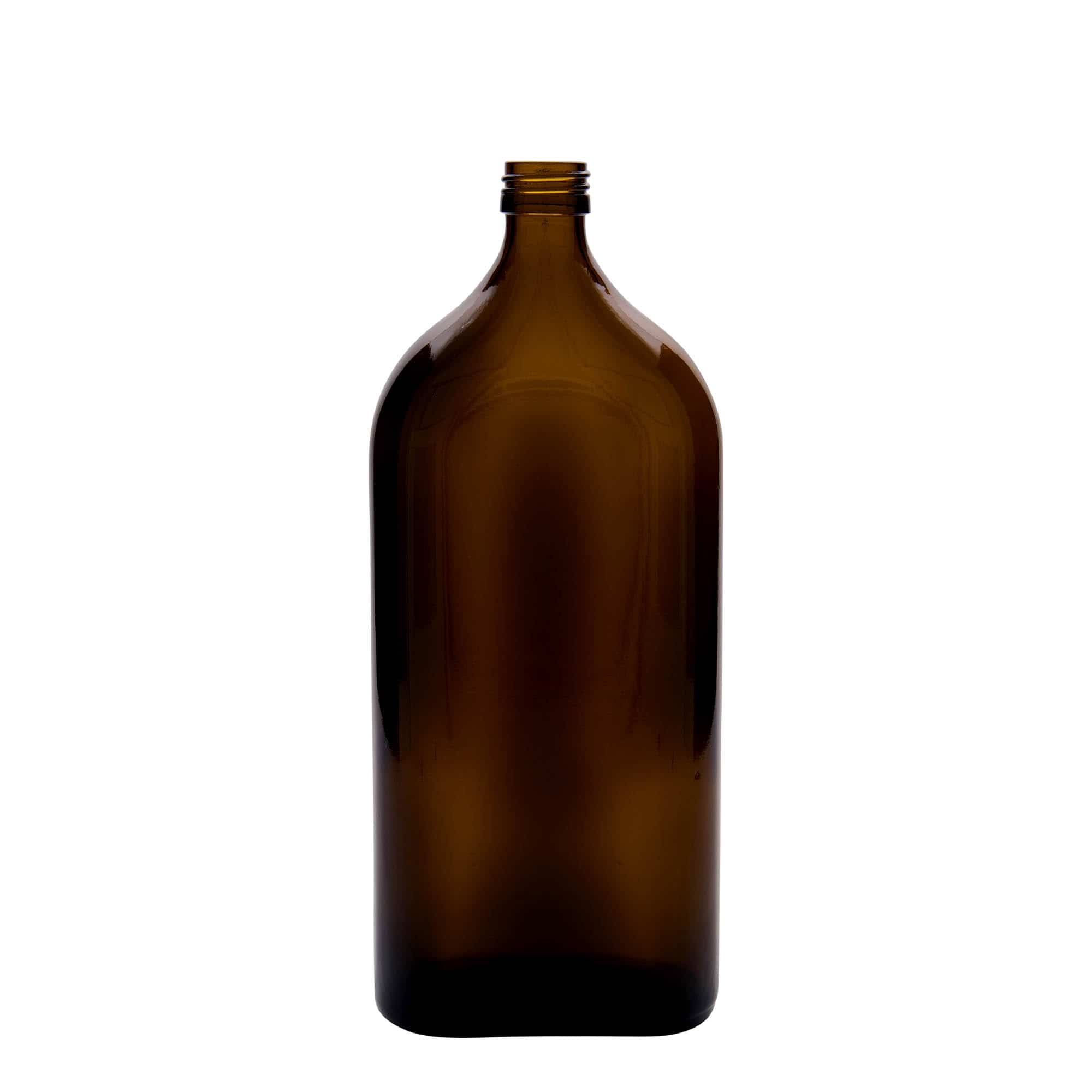 1000 ml-es patikai üveg Meplat, ovális, üveg, barna, szájnyílás: PP 28 1000 ml-es patikai üveg Meplat, ovális, üveg, barna, szájnyílás: PP 28