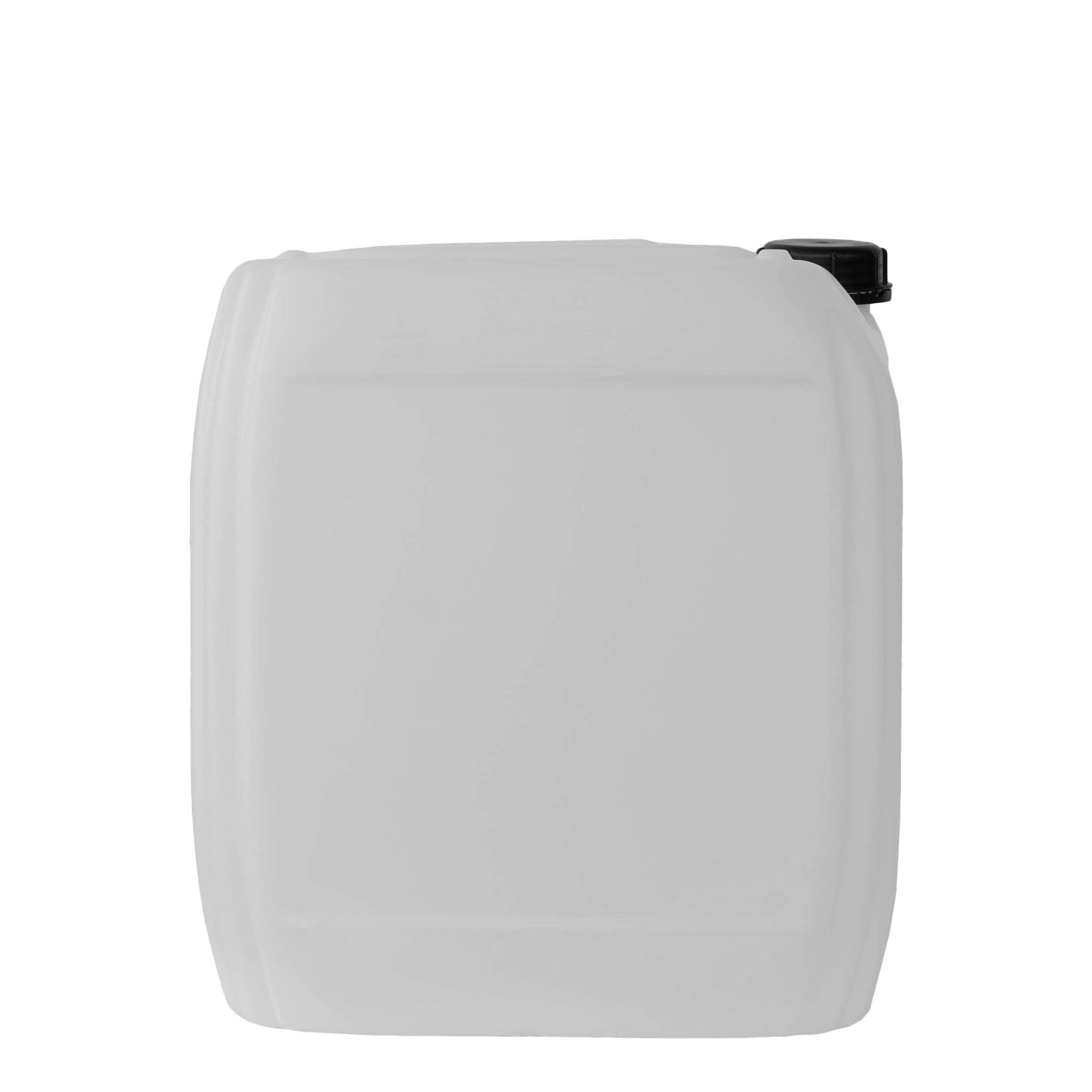 25 l kanna, téglalap alakú, HDPE műanyag, natúr, nyílás: ND 60 25 l kanna, téglalap alakú, HDPE műanyag, natúr, nyílás: ND 60