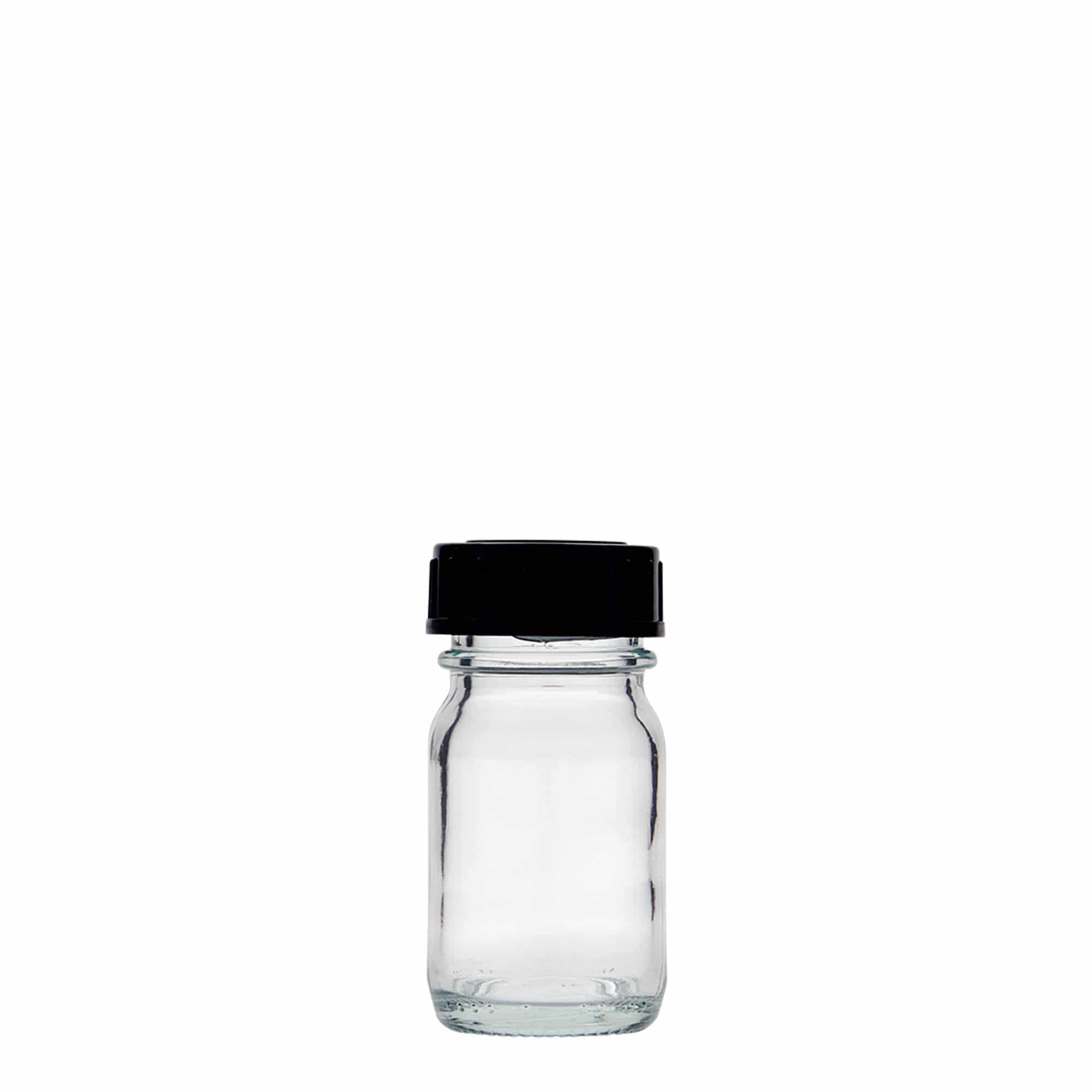 30 ml széles szájú üveg, nyílás: DIN 32
