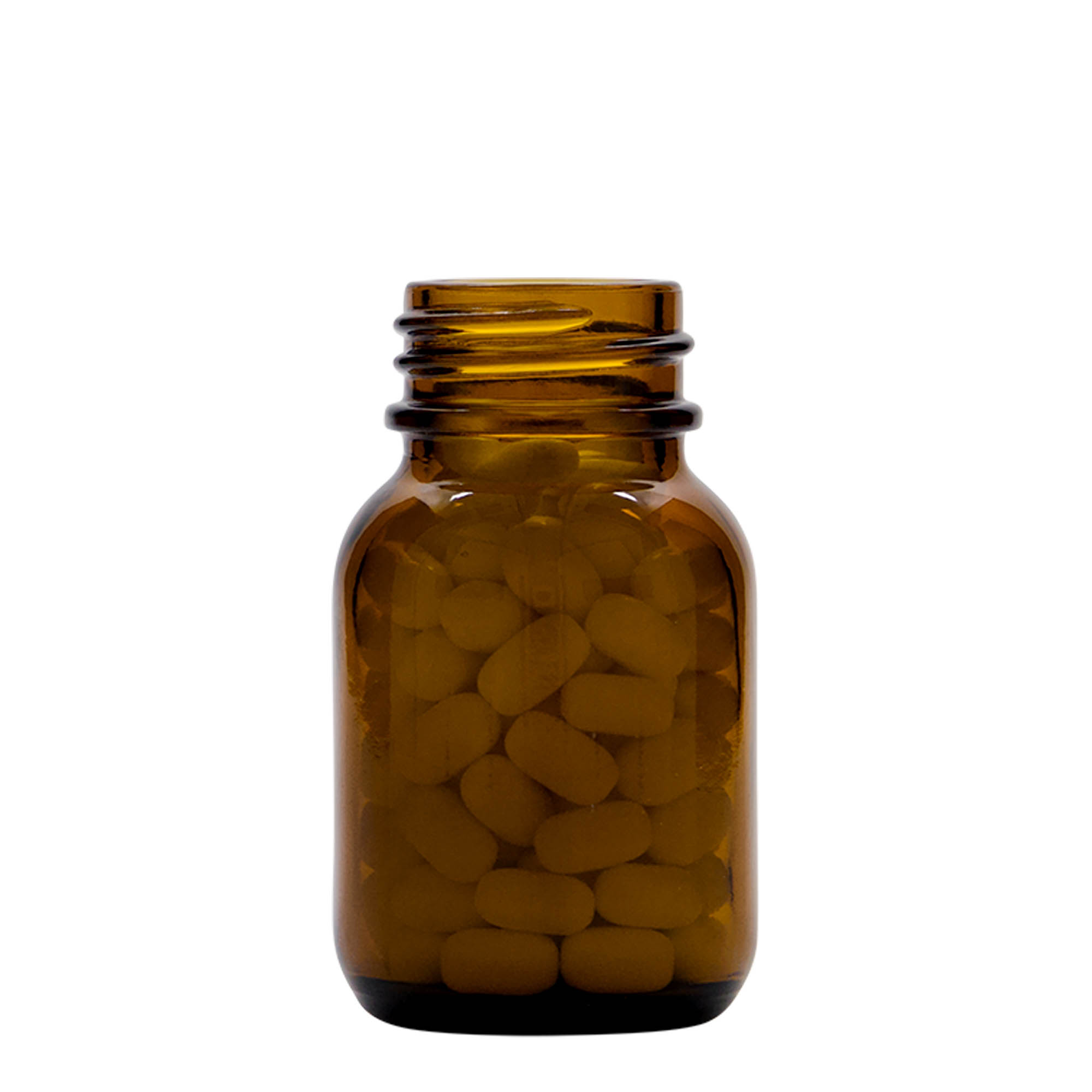50 ml széles nyakú üveg, barna, nyílás: DIN 32 50 ml széles nyakú üveg, barna, nyílás: DIN 32