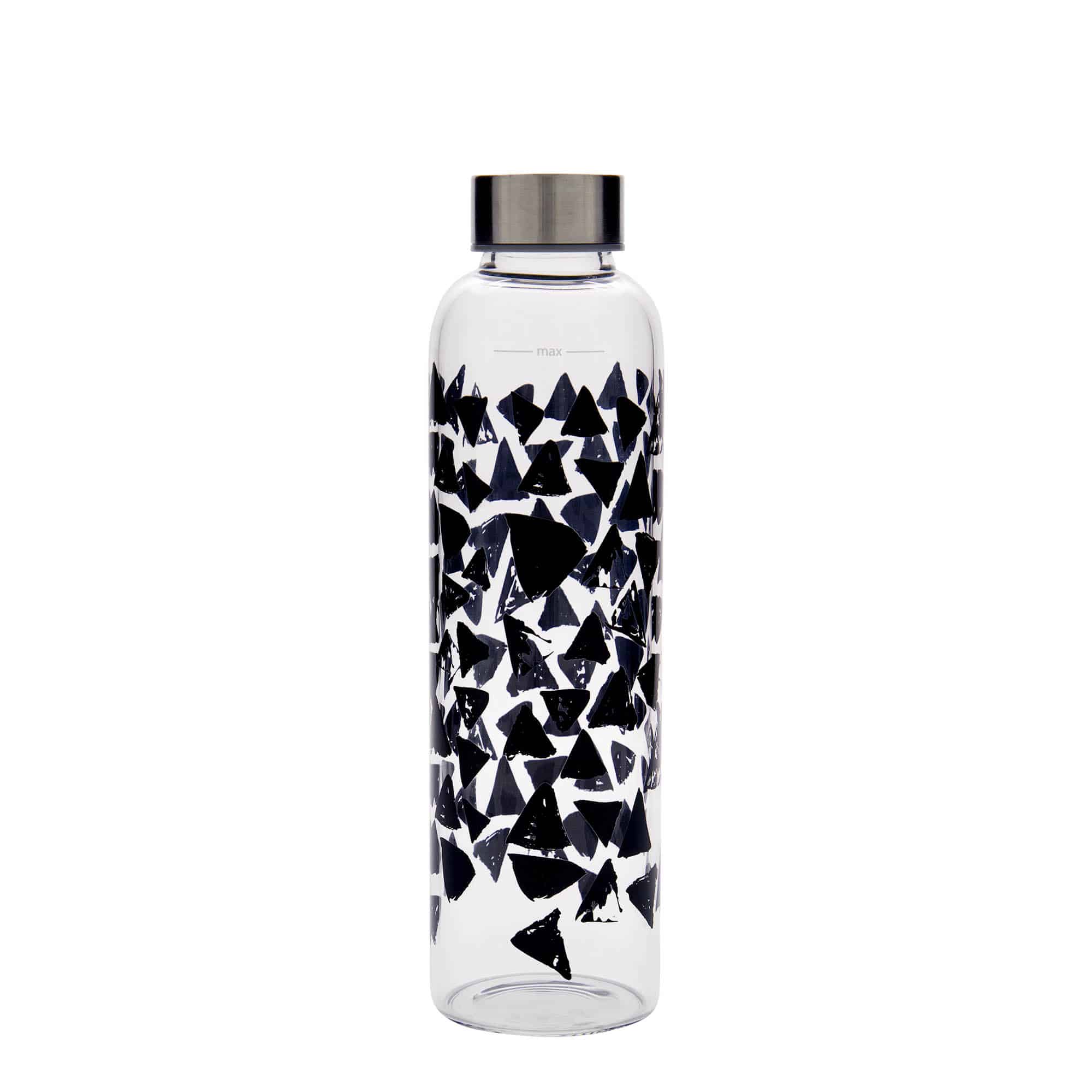500 ml ivópalack 'Perseus - Fekete háromszögek', nyílás: csavarzár