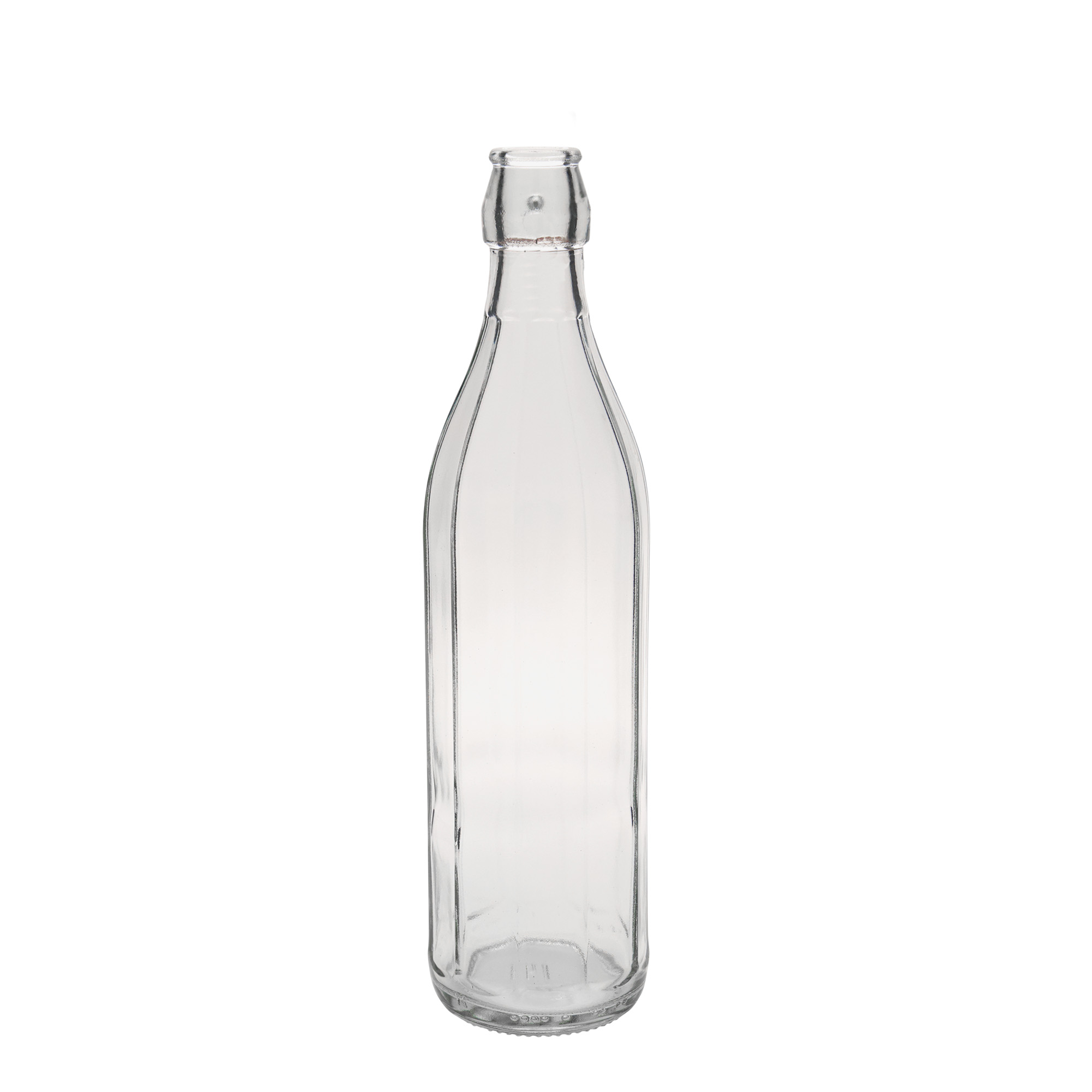 750 ml üvegpalack 'Bravo', tízszögletű, nyak: patentzár 750 ml üvegpalack 'Bravo', tízszögletű, nyak: patentzár
