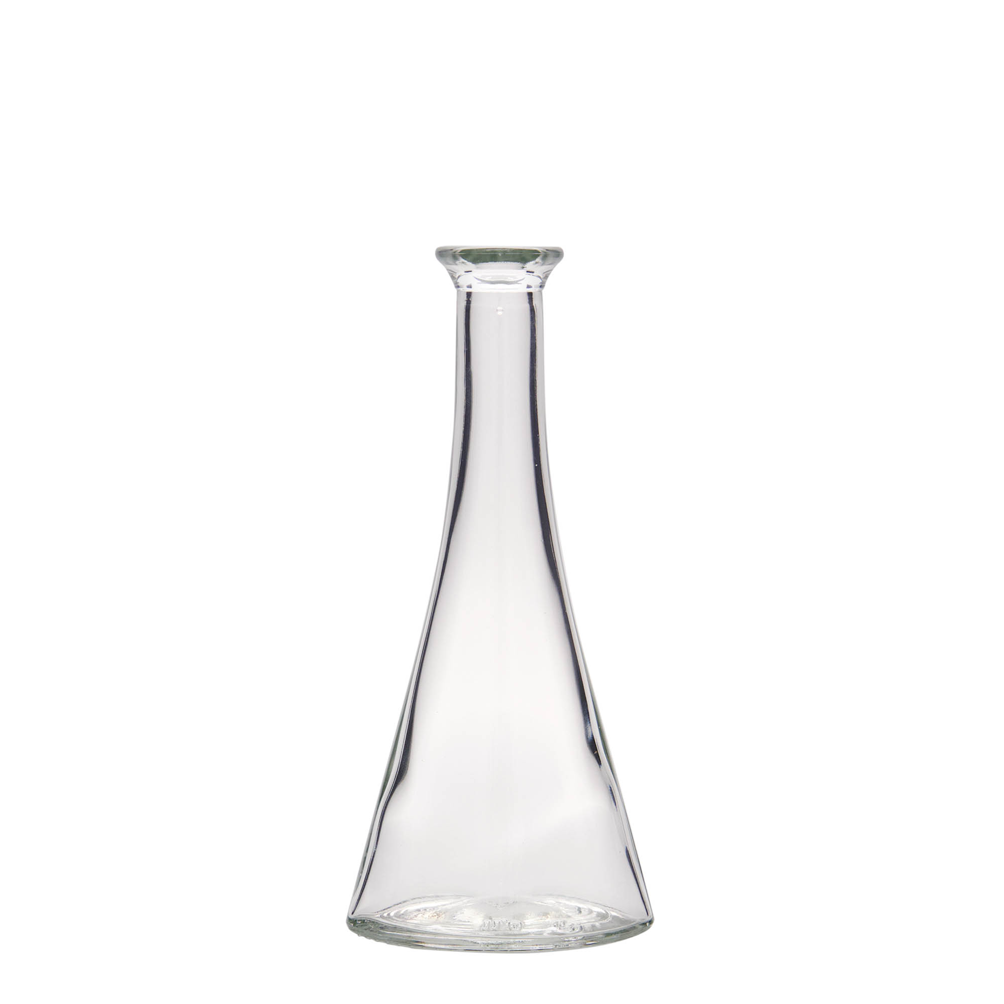100 ml üvegpalack 'Veronica', félkör alakú, nyílás: parafa