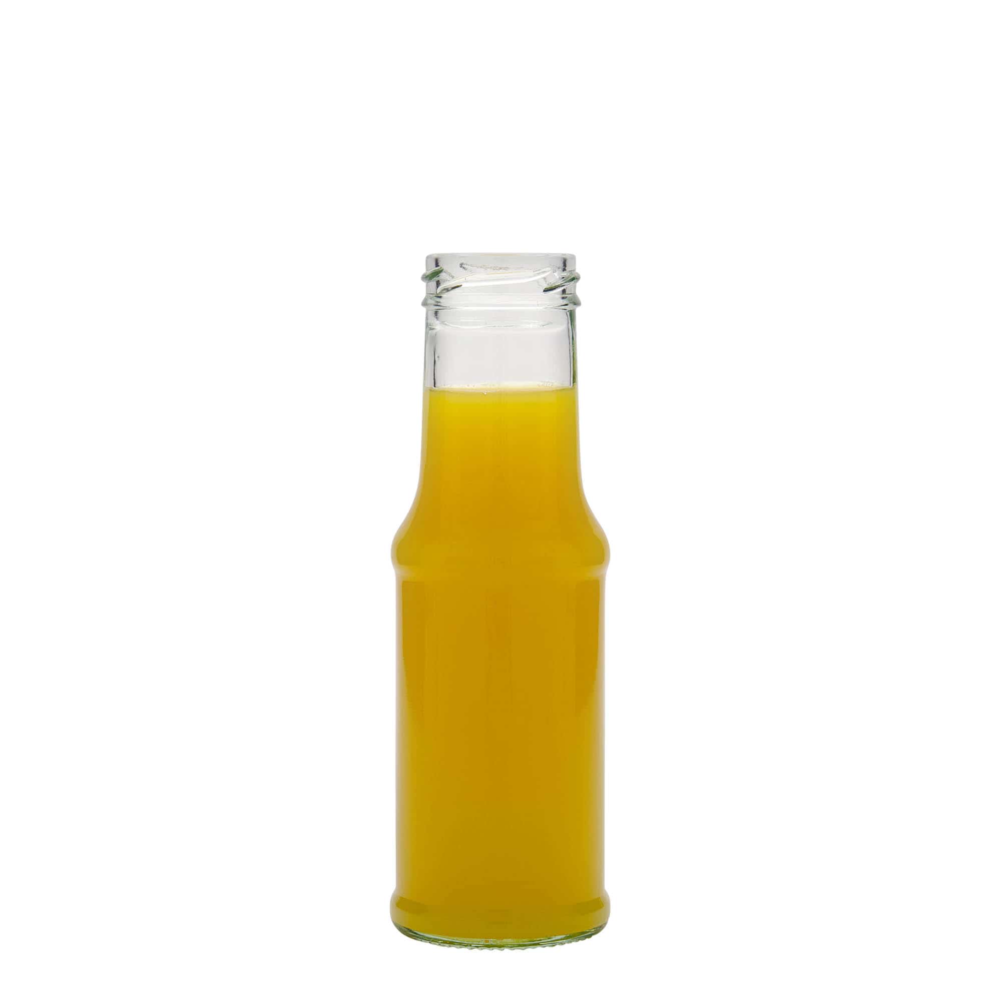 200 ml szószosüveg, üveg, nyílás: csavaros zárófedél (TO 43)