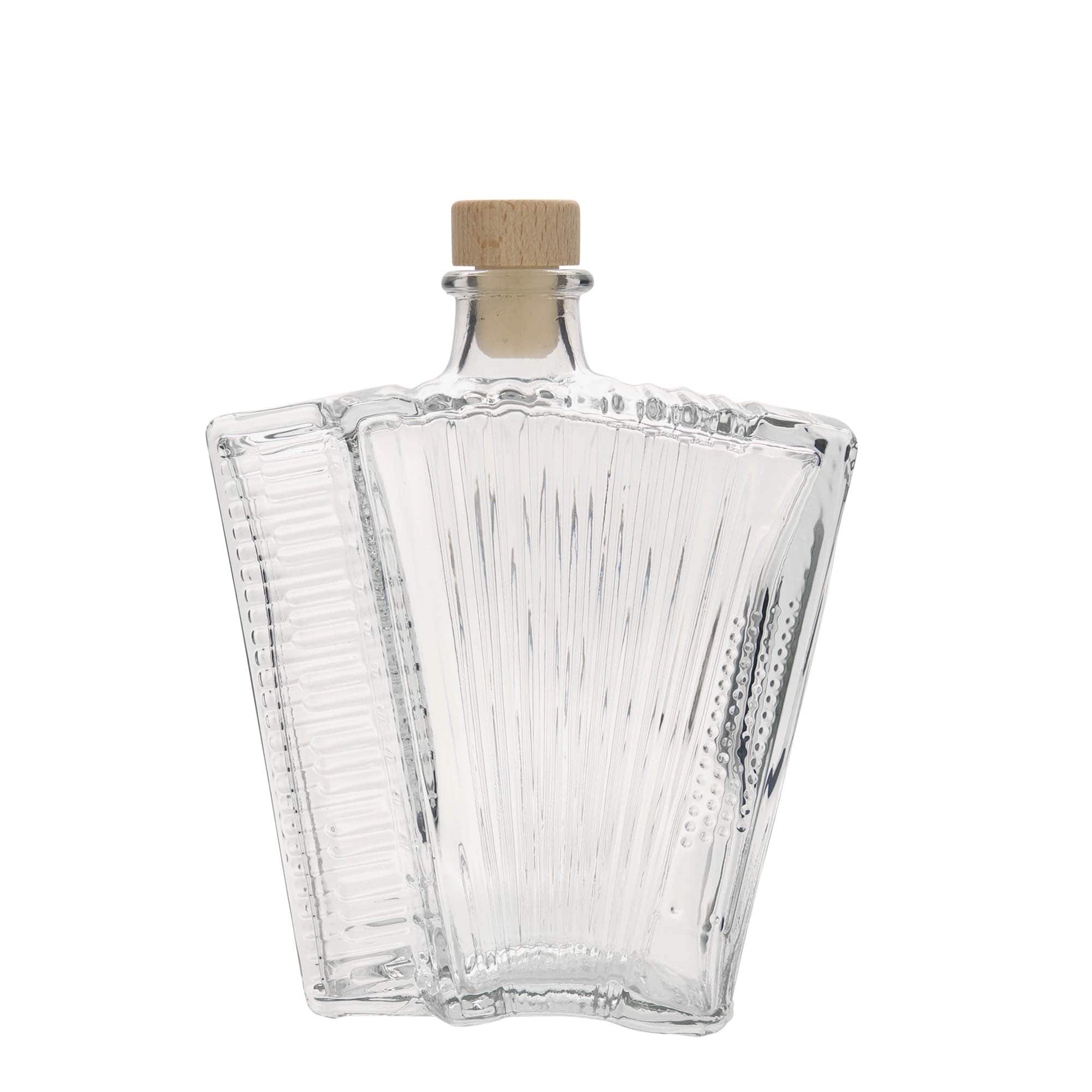 500 ml üvegpalack 'Akkordeon', nyílás: parafa