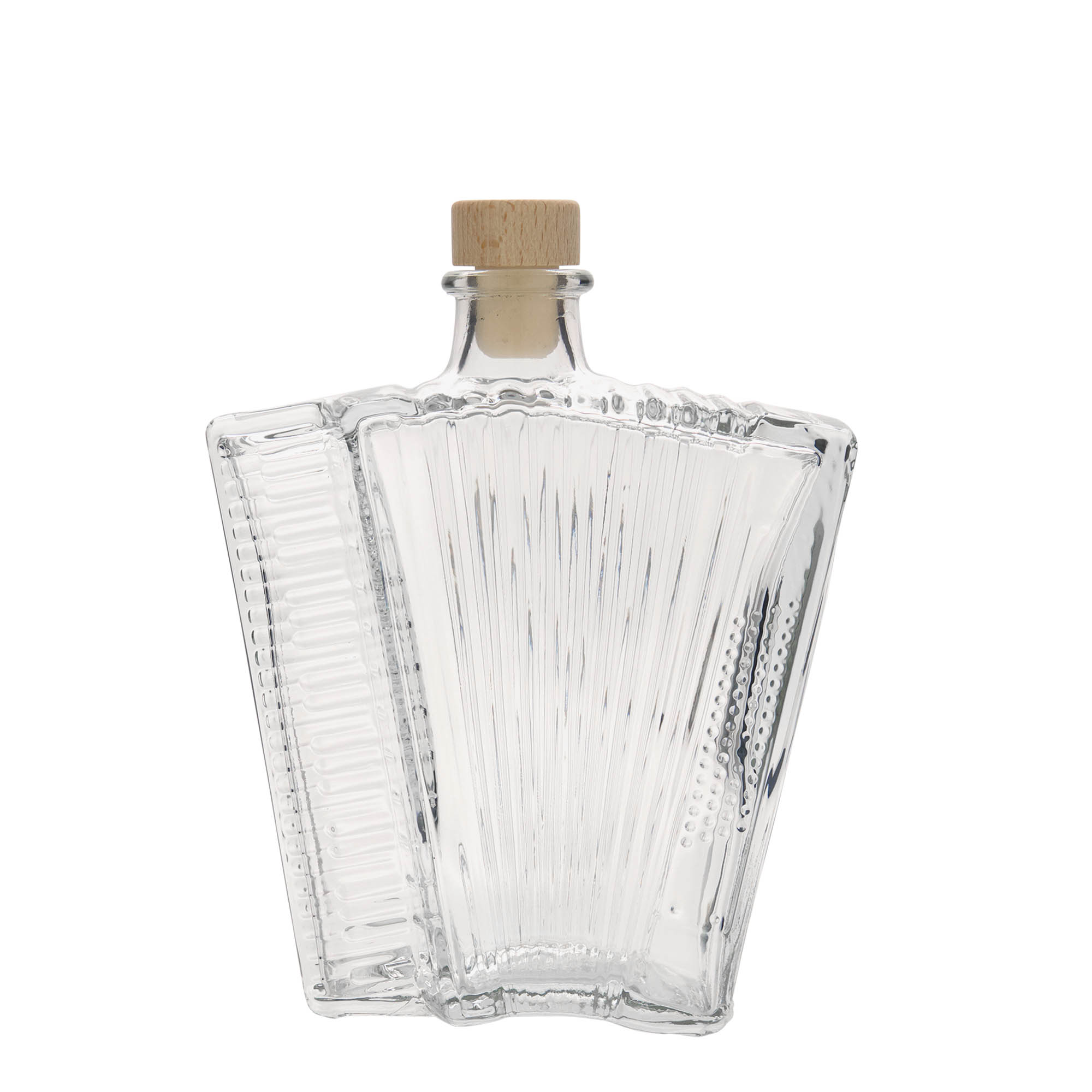 500 ml üvegpalack 'Akkordeon', nyílás: parafa 500 ml üvegpalack 'Akkordeon', nyílás: parafa
