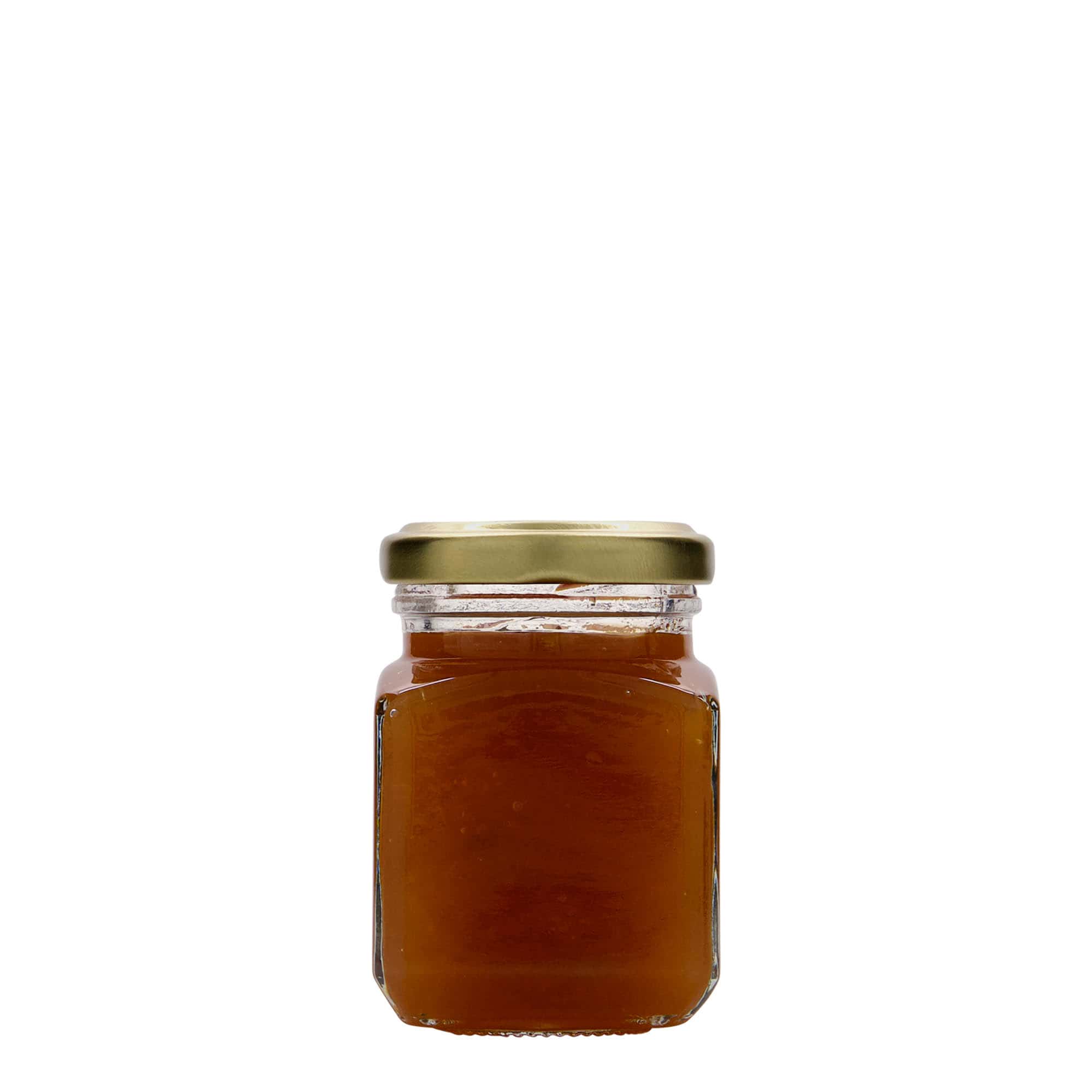 106 ml négyzet alakú üveg, nyílás: Twist-Off (TO 48)