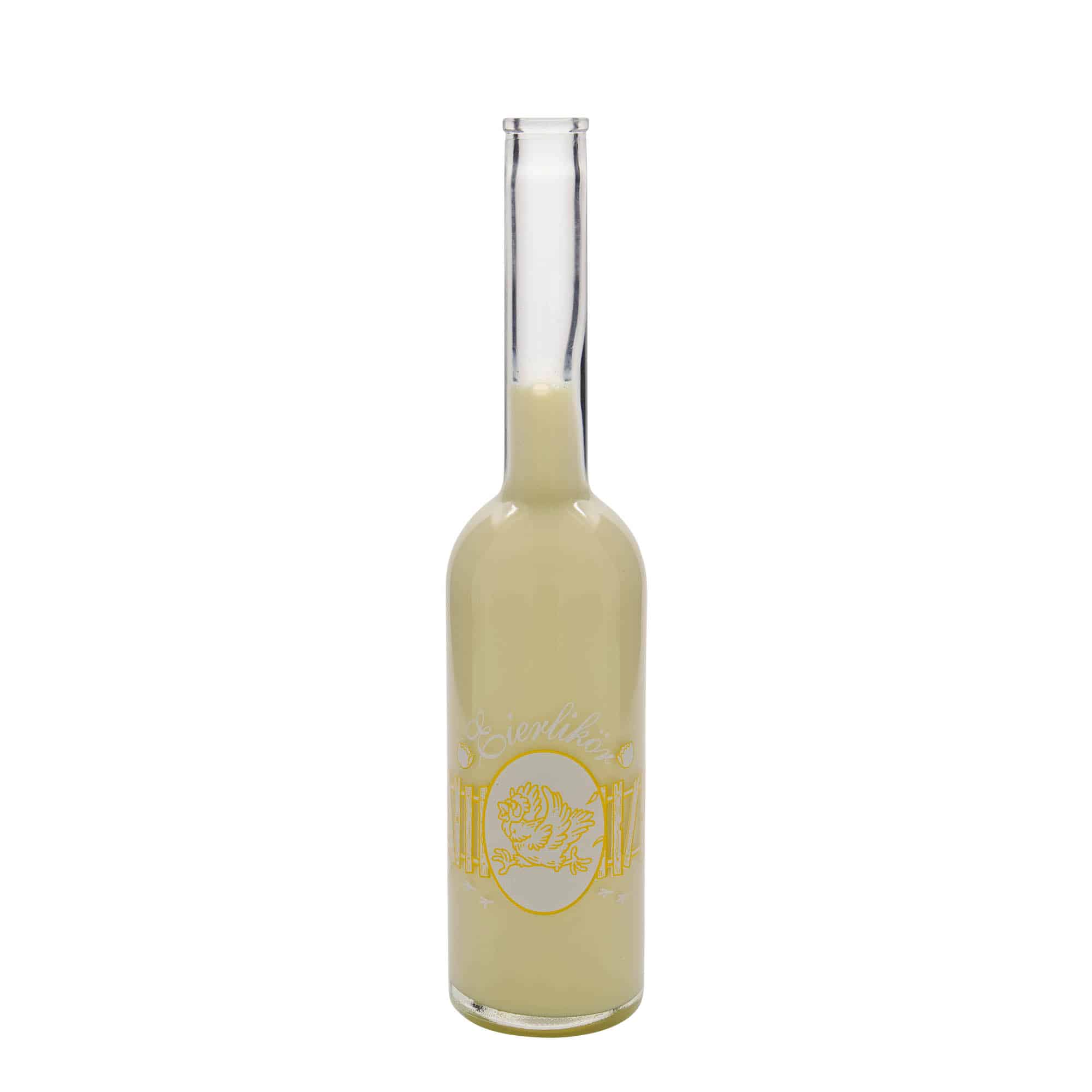500 ml-es üvegpalack 'Opera', motívum: Tojáslikőr, szájnyílás: parafadugó