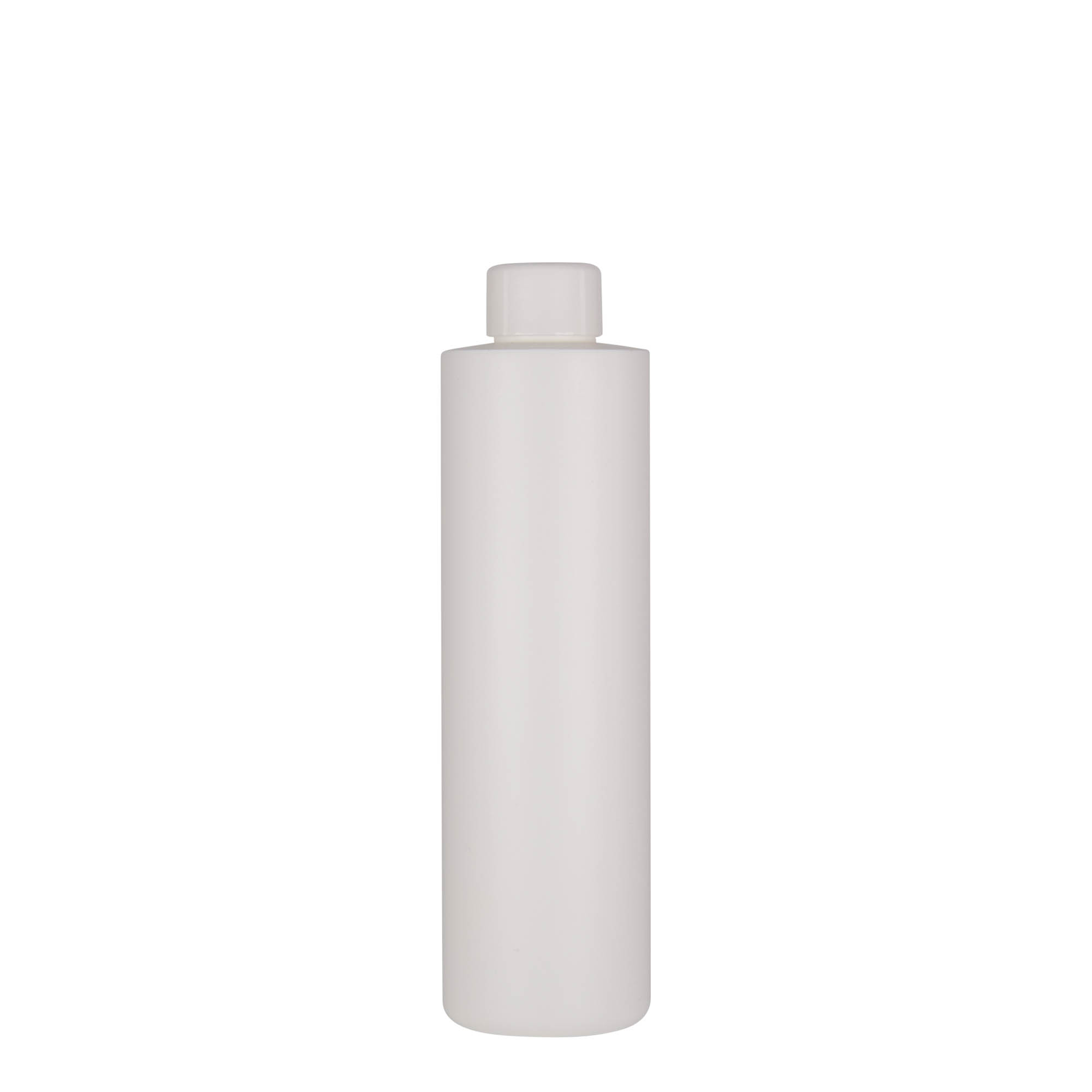 250 ml műanyag palack 'Pipe', HDPE, fehér, nyílás: 24/410 250 ml műanyag palack 'Pipe', HDPE, fehér, nyílás: 24/410