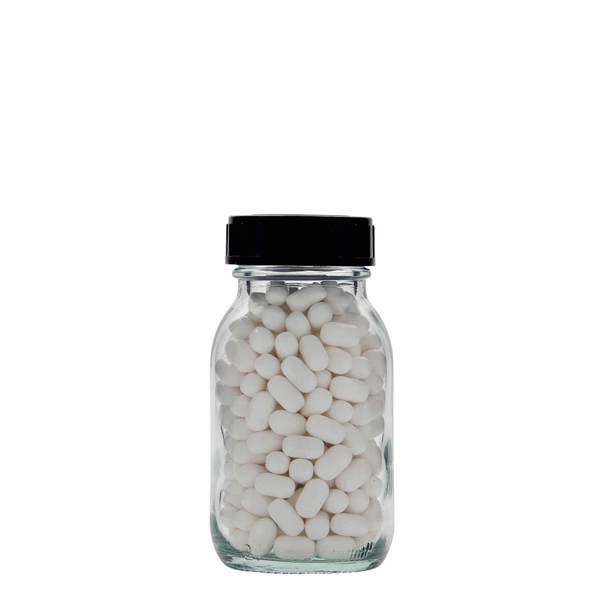 125 ml széles szájú üveg, nyílás: DIN 40 125 ml széles szájú üveg, nyílás: DIN 40