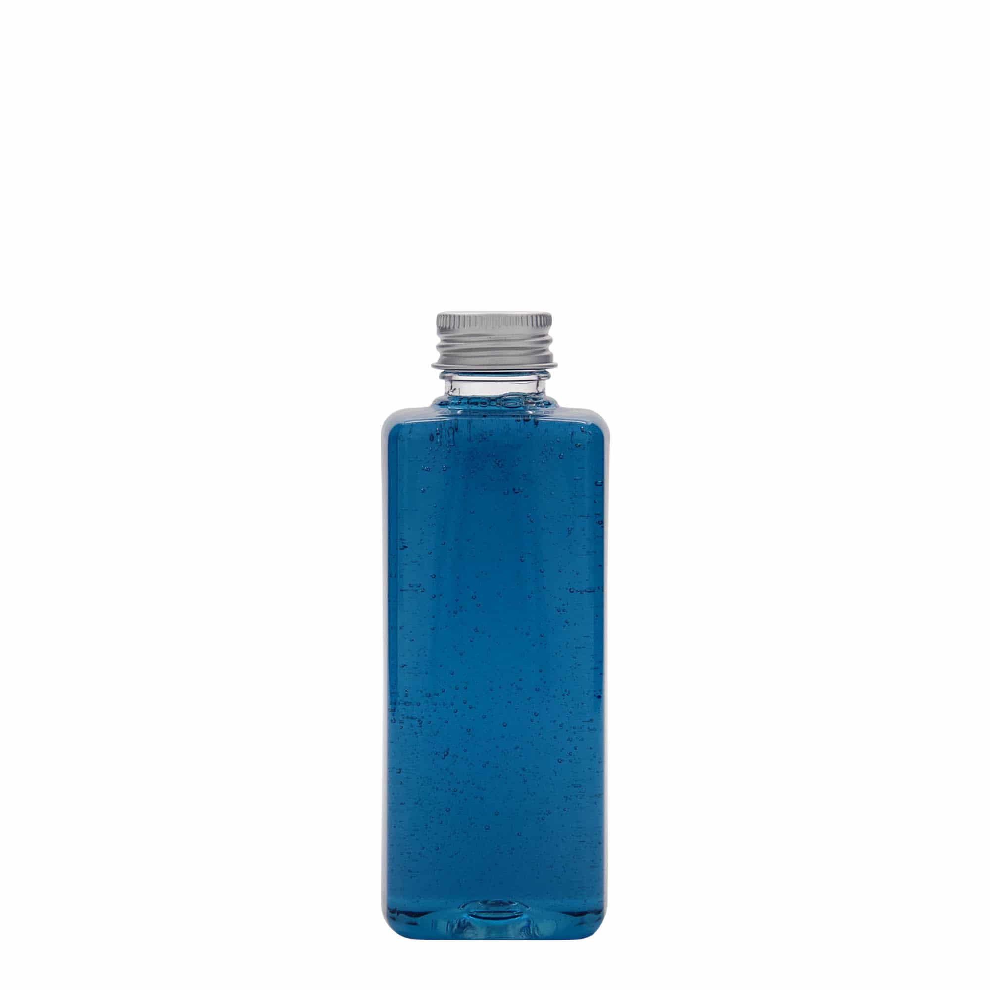 200 ml-es PET-palack 'Karl', négyzet alakú, műanyag, szájnyílás: GPI 24/410