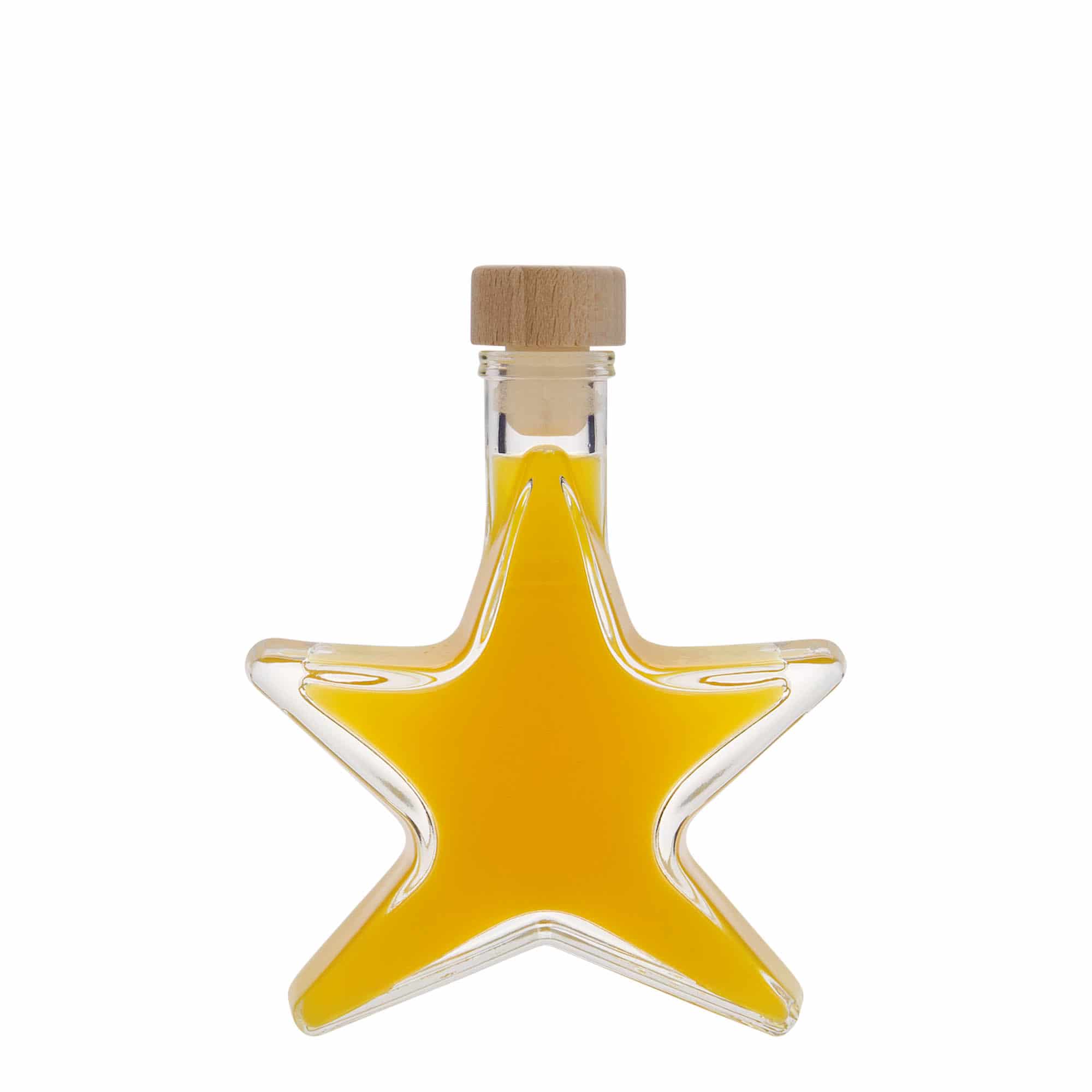 100 ml üvegpalack 'Csillag', nyílás: parafa