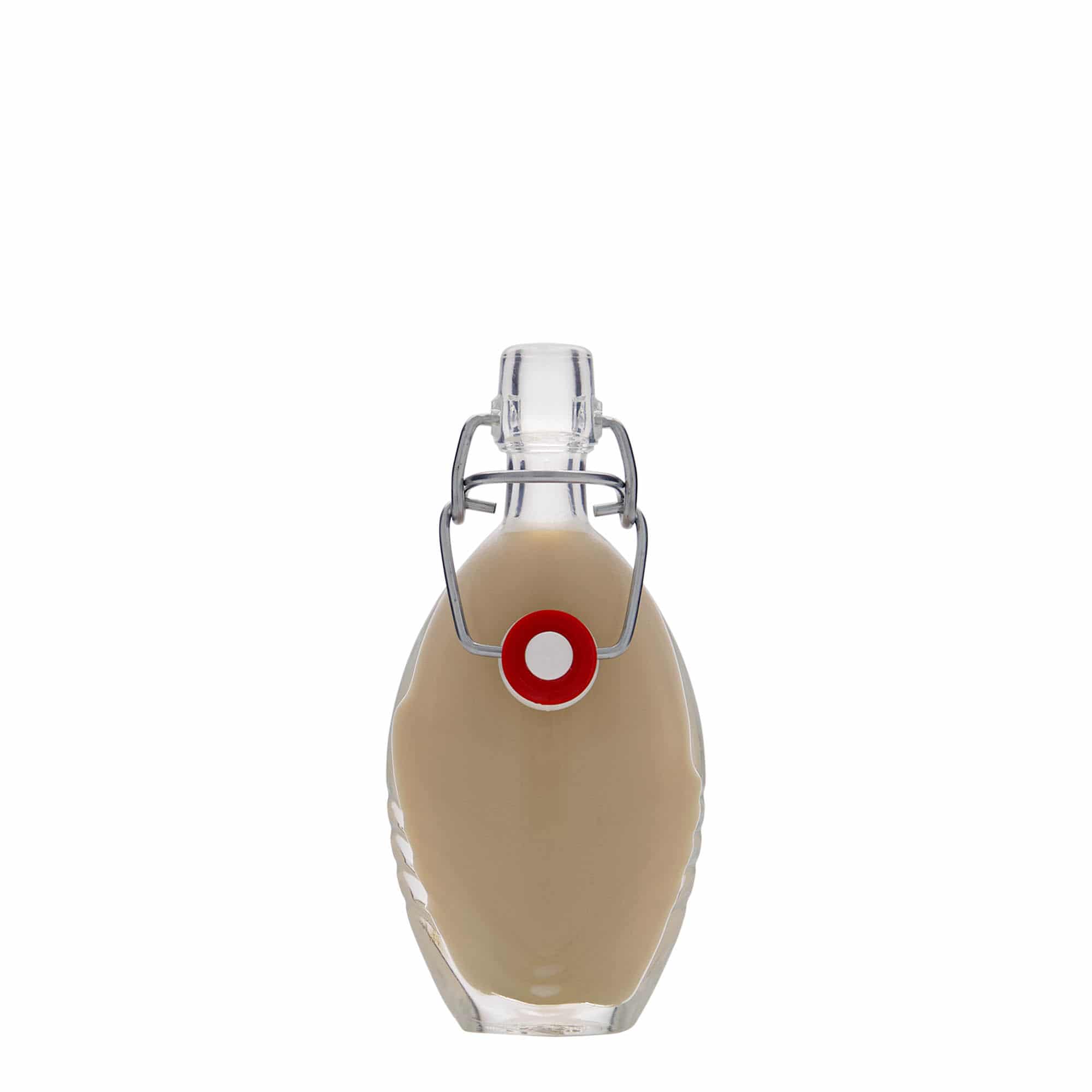 40 ml üvegpalack 'Florence', ovális, nyílás: patentzár