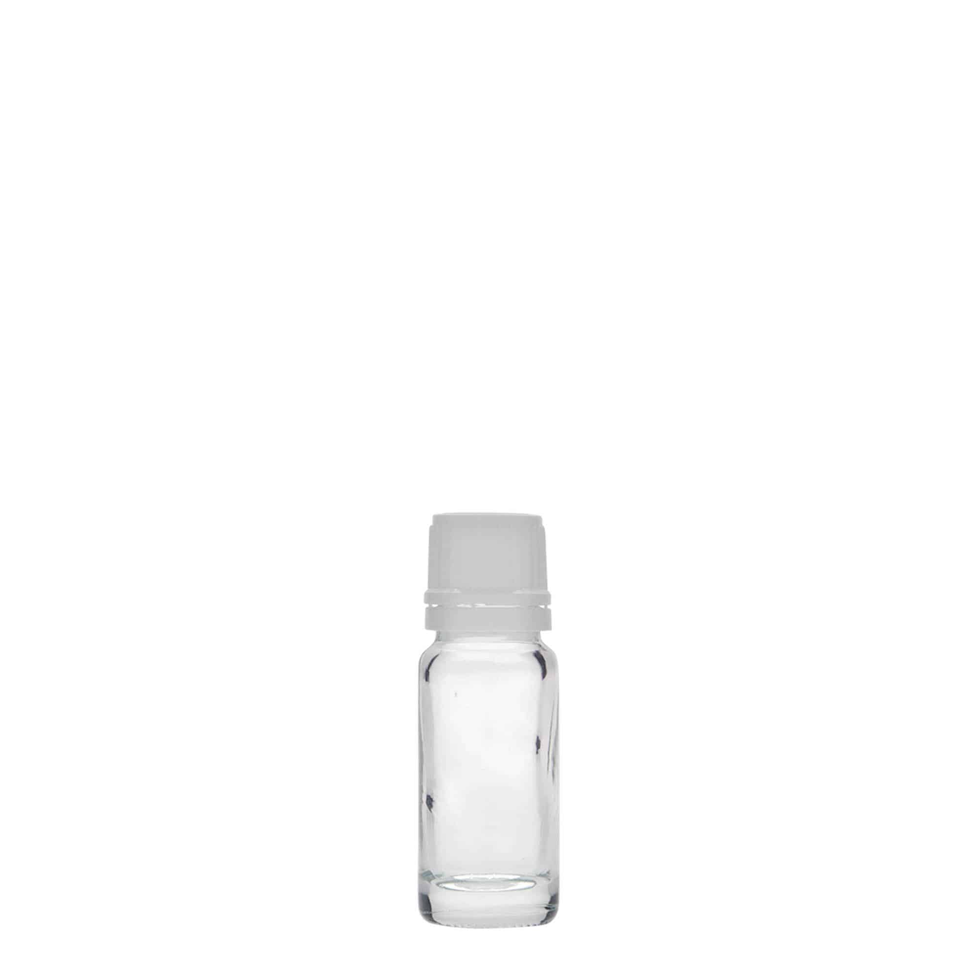 10 ml orvosi üveg, üveg, nyílás: DIN 18