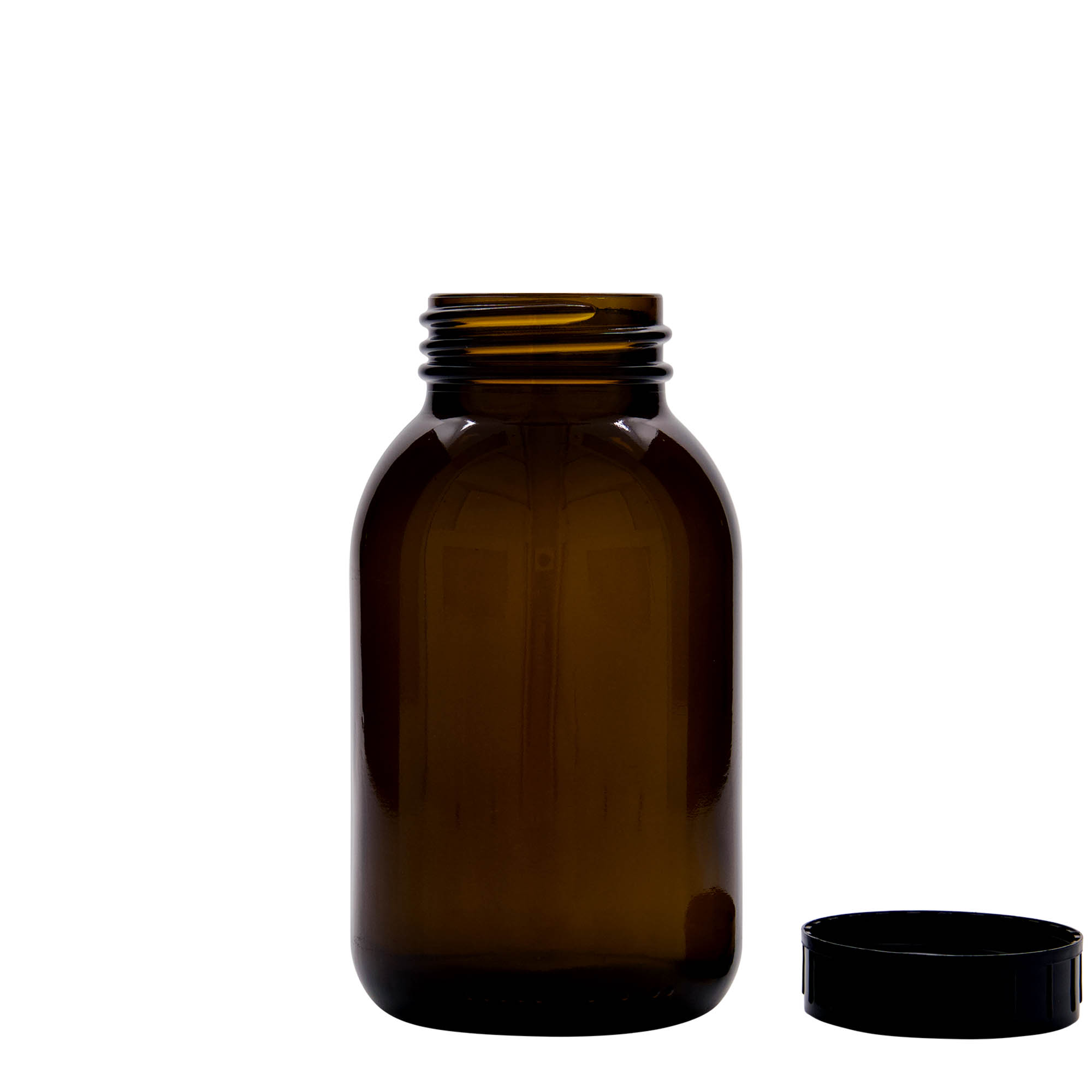 500 ml széles szájú üveg, barna, nyílás: DIN 55 500 ml széles szájú üveg, barna, nyílás: DIN 55