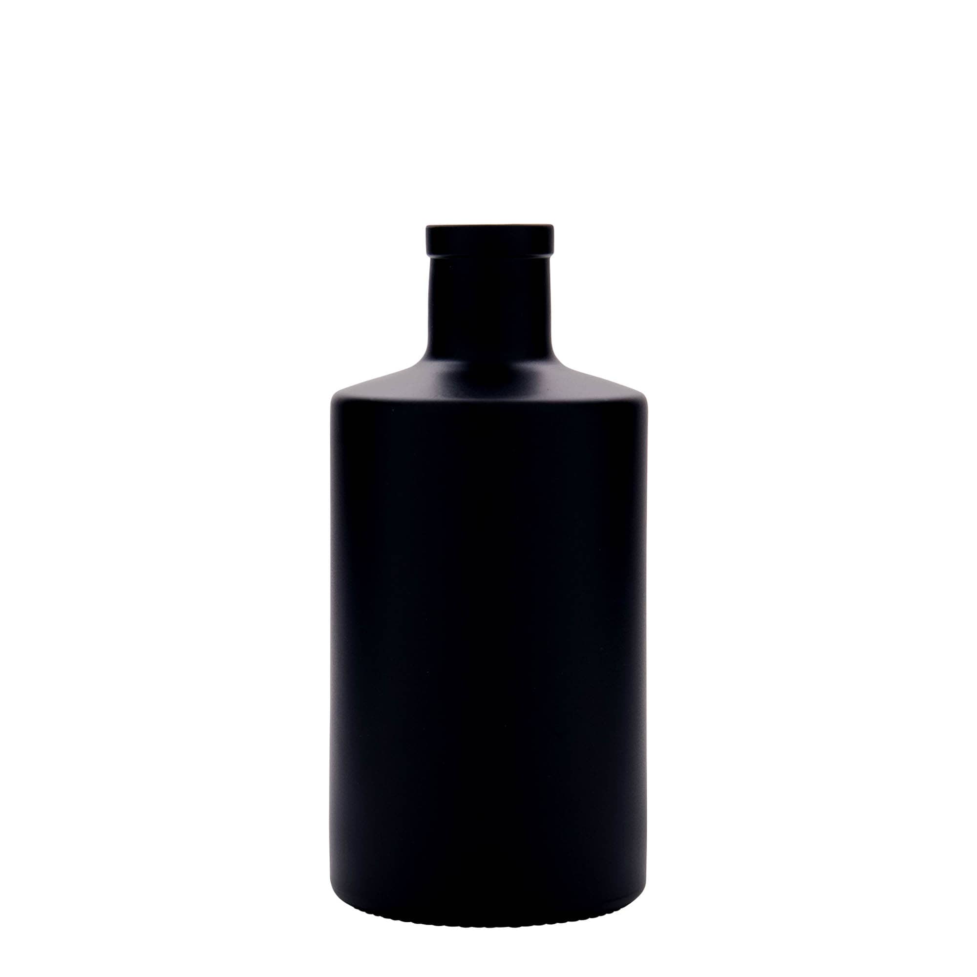 500 ml üvegpalack 'Caroline', fekete, nyílás: parafa