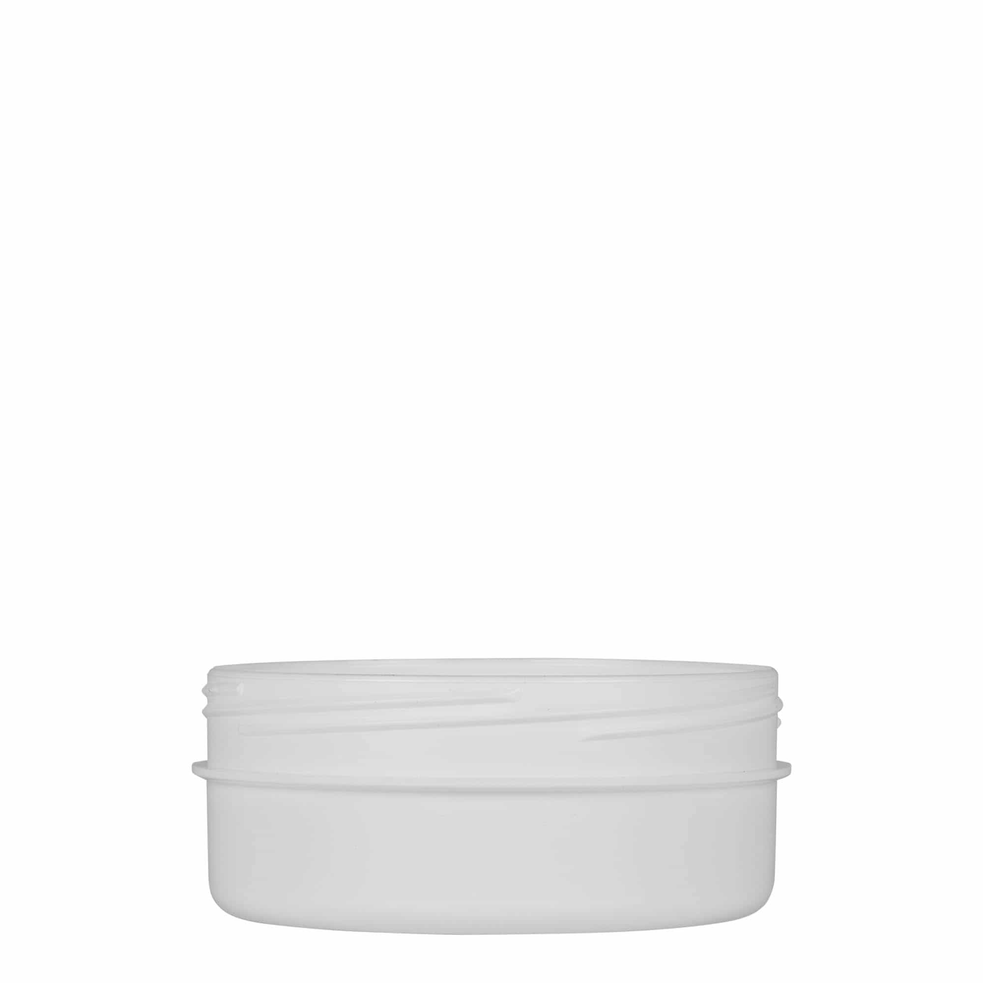 125 ml-es műanyag doboz 'White Line', PP, fehér, szájnyílás: csavaros kupak 125 ml-es műanyag doboz 'White Line', PP, fehér, szájnyílás: csavaros kupak