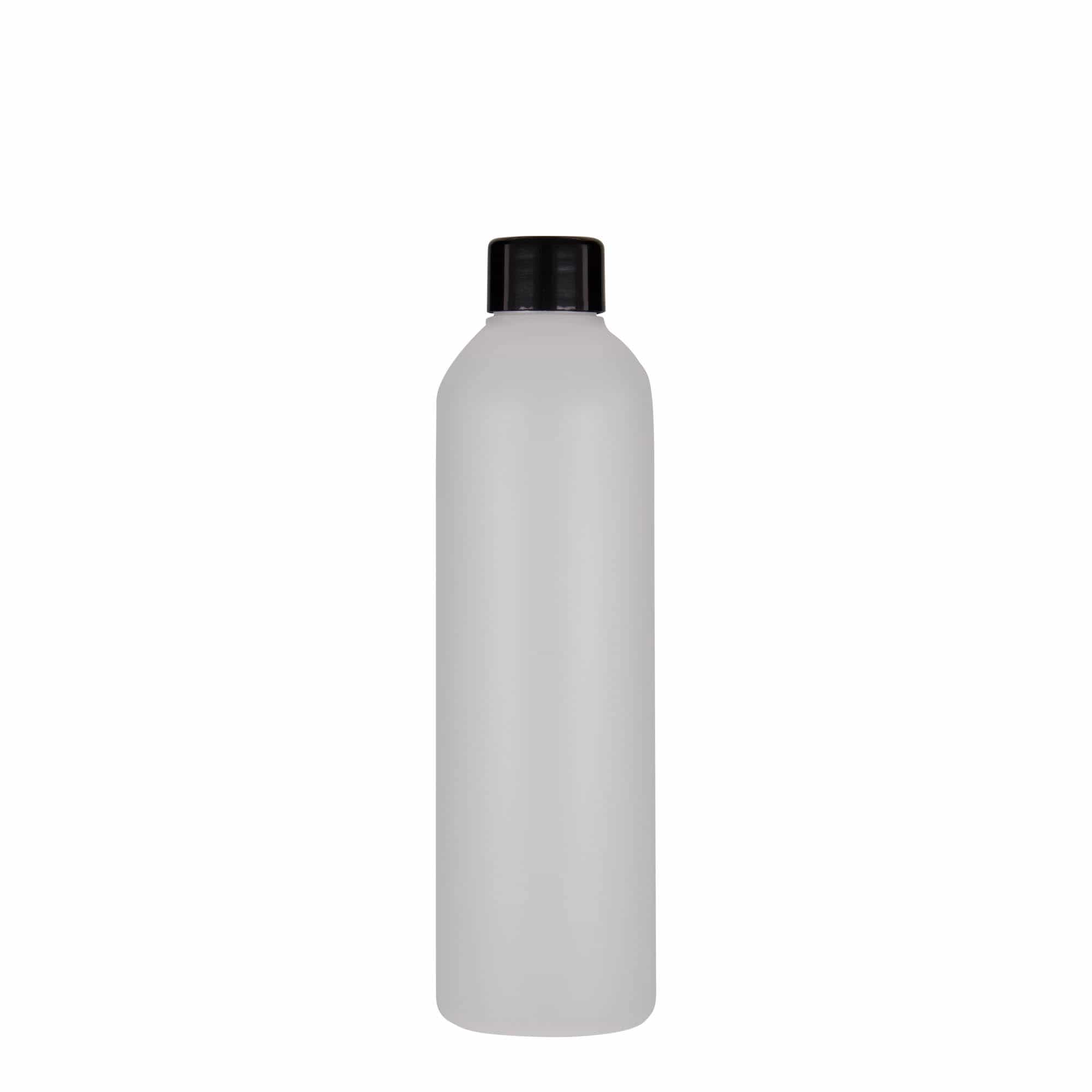 250 ml-es műanyag palack 'Tuffy', HDPE, natúr, szájnyílás: GPI 24/410