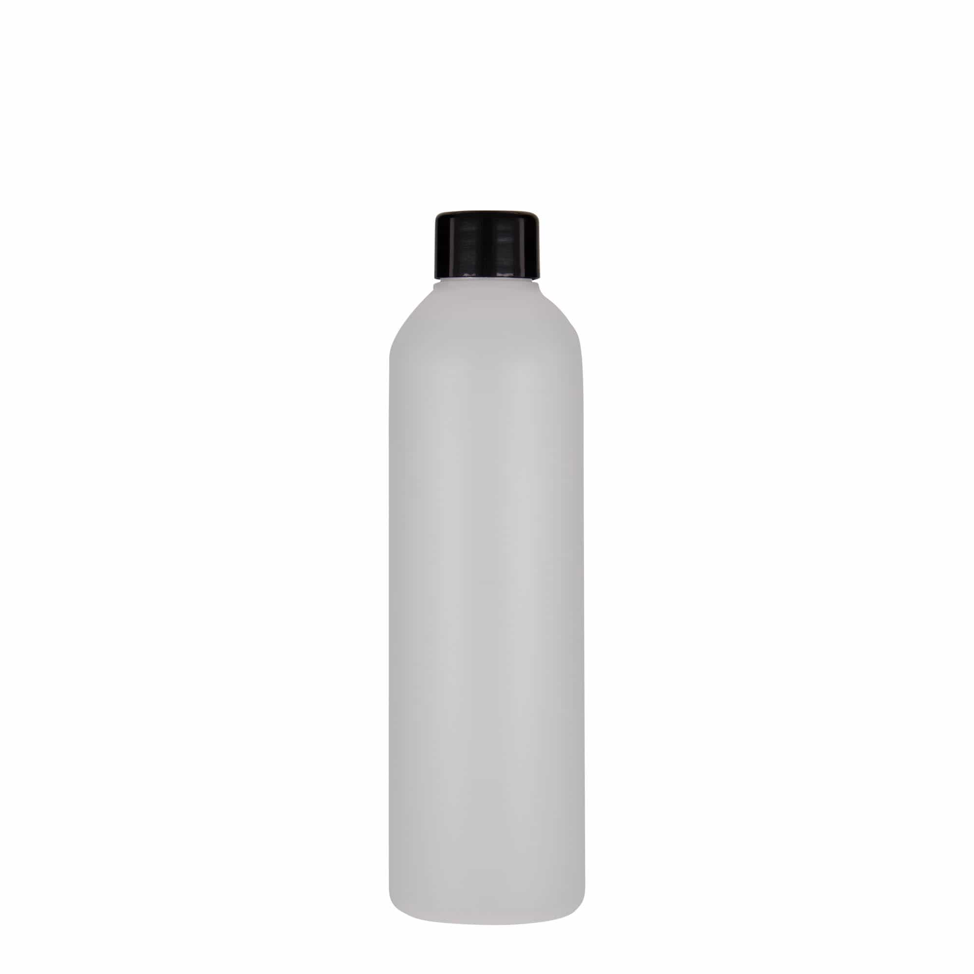 250 ml műanyag palack 'Tuffy', HDPE, natúr, nyakátmérő: 24/410