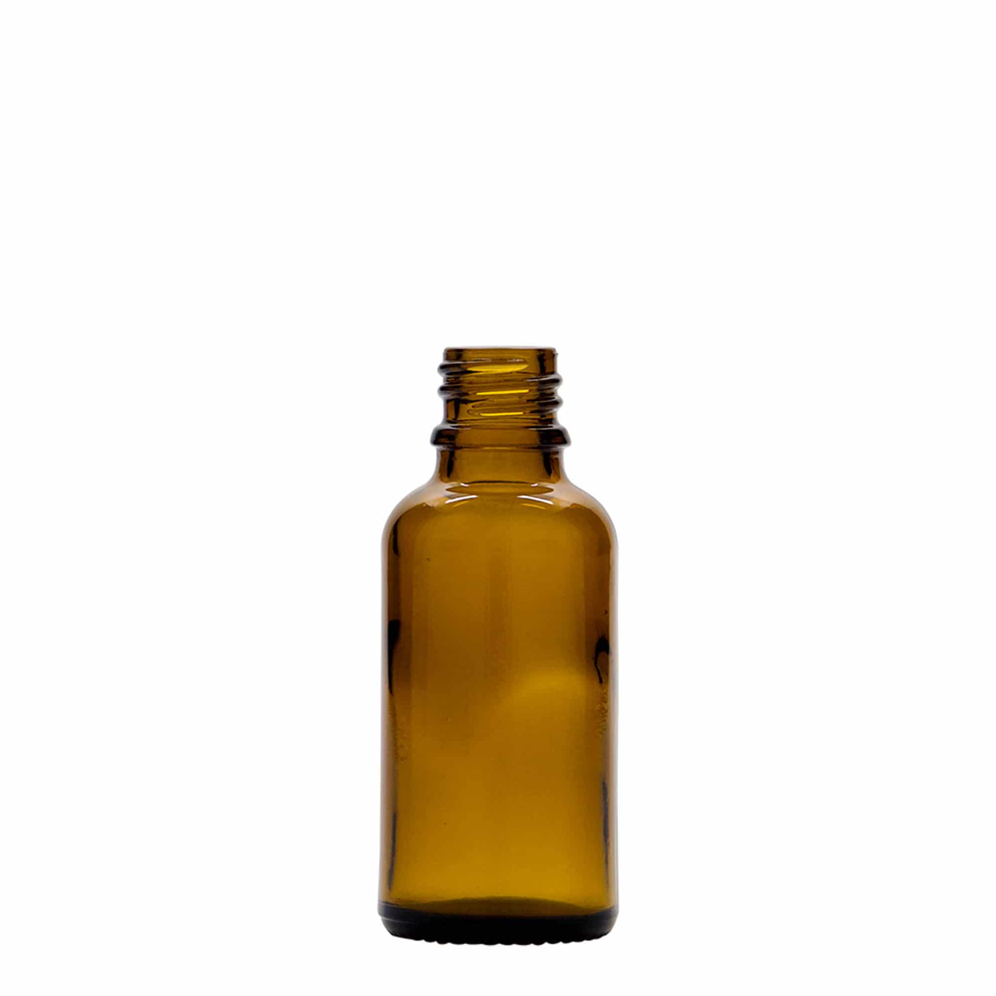 30 ml orvosi permetezőüveg, üveg, barna, nyílás: DIN 18