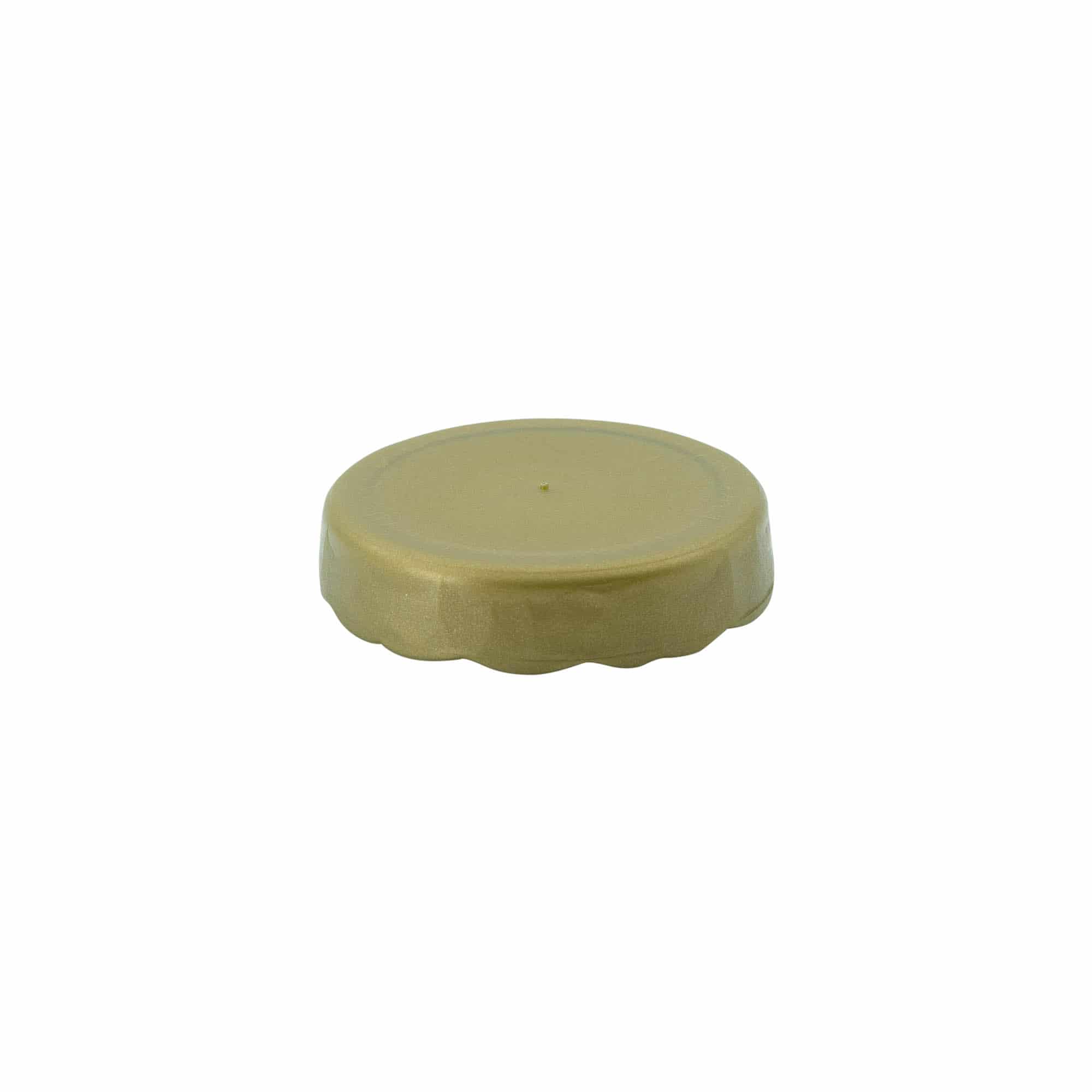 Rápattintható fedél szűk nyakú kerámiaedényhez, HDPE-műanyag, arany Rápattintható fedél szűk nyakú kerámiaedényhez, HDPE-műanyag, arany