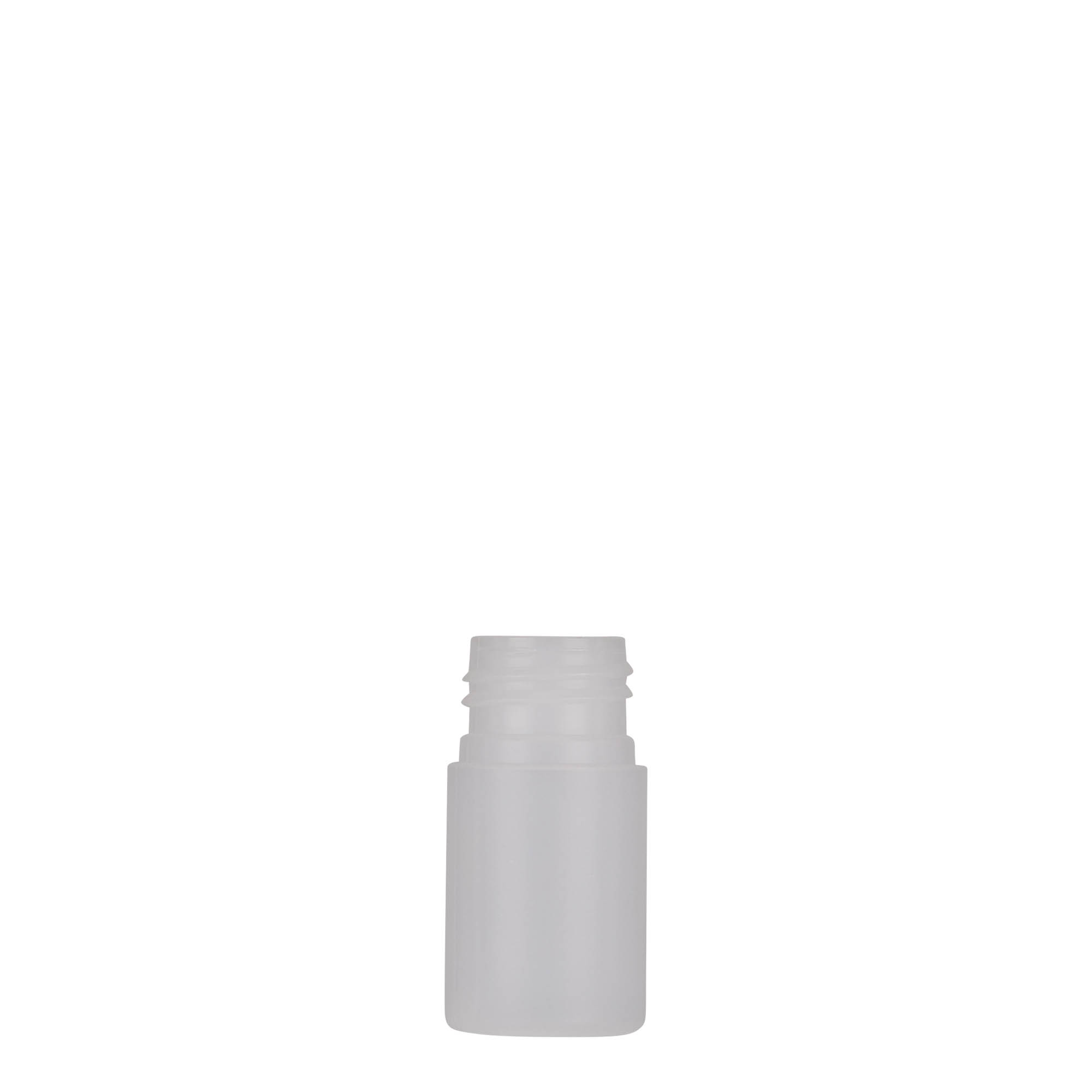 15 ml műanyag palack 'Tuffy', HDPE, természetes, nyakméret: 24/410