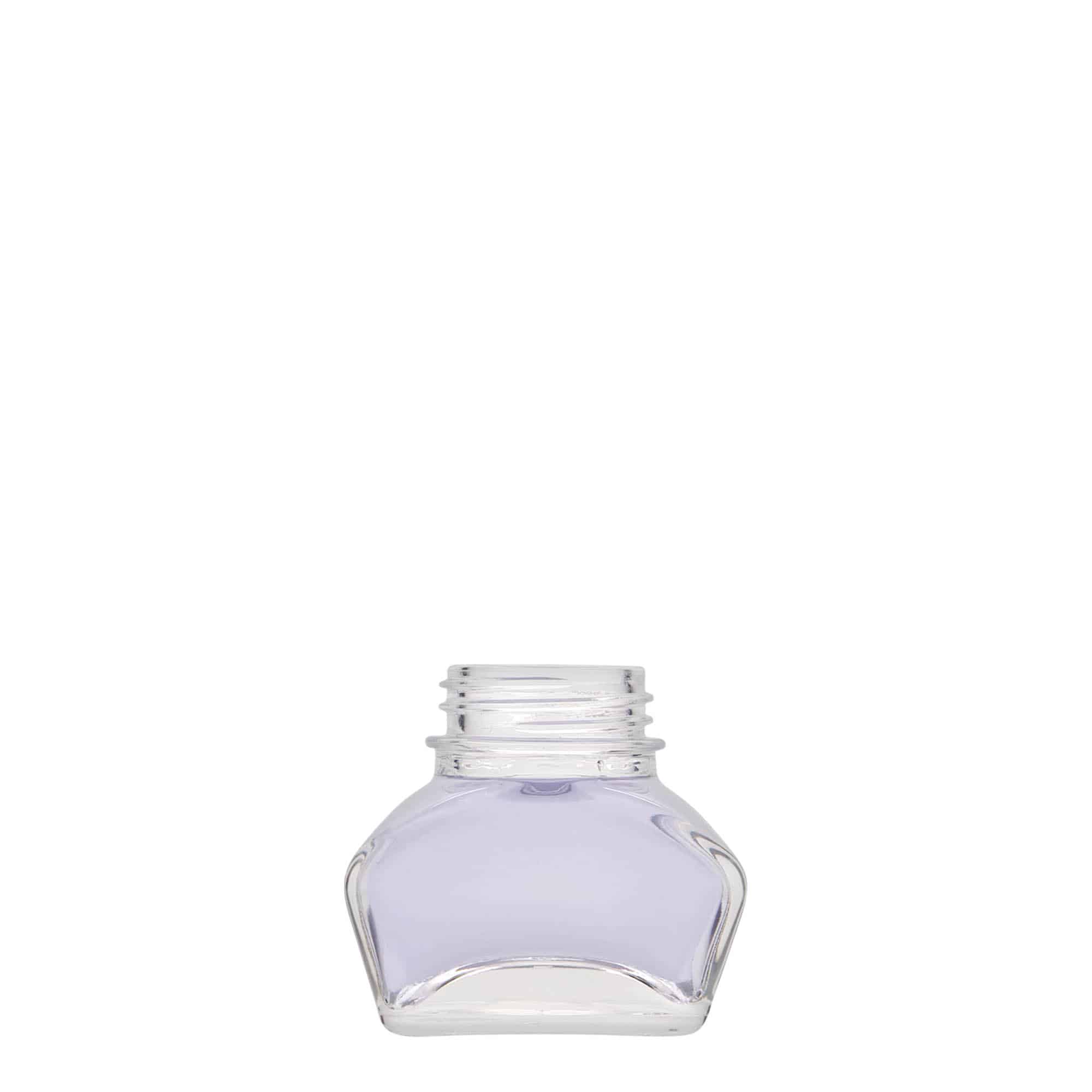 30 ml tintatartó, téglalap alakú, nyílás: csavarzáras