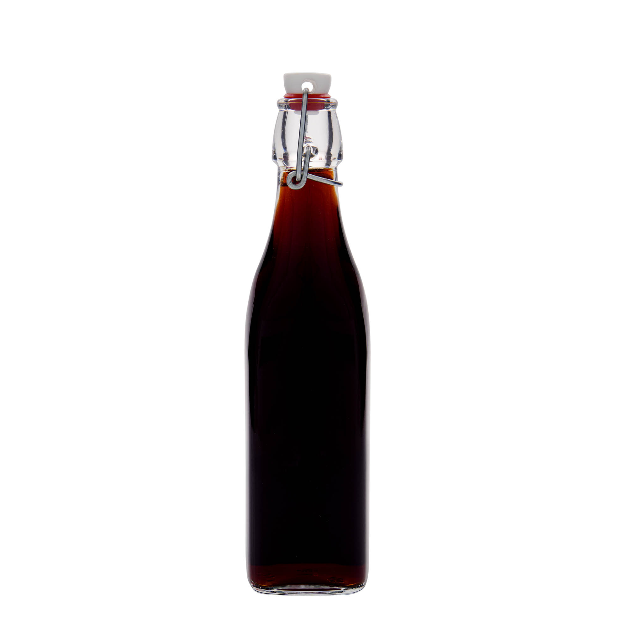 500 ml üvegpalack 'Swing, négyzet alakú, nyílás: patentzár' 500 ml üvegpalack 'Swing, négyzet alakú, nyílás: patentzár'