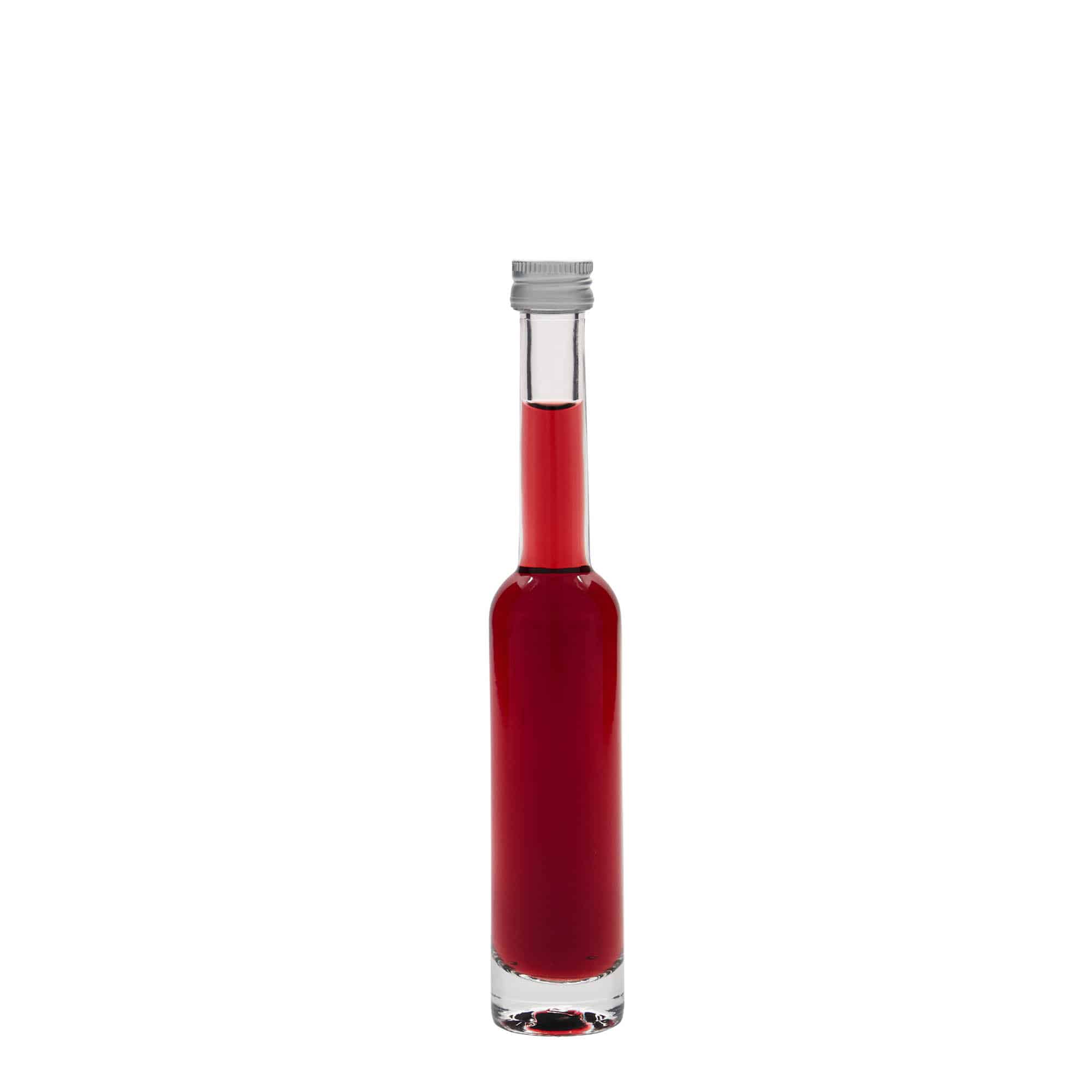 40 ml-es üvegpalack 'Platina', szájnyílás: PP 18