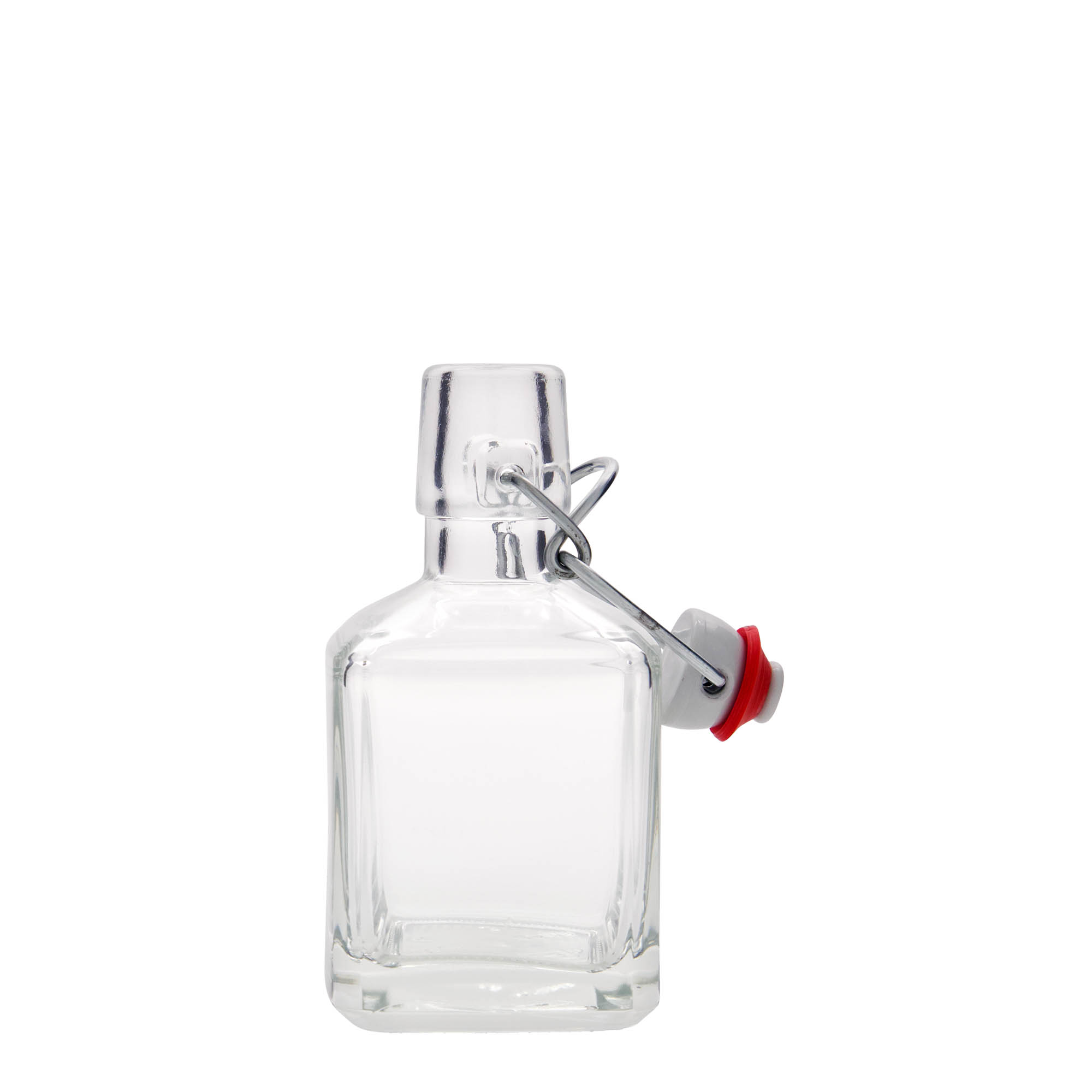 200 ml üvegpalack 'Kubica', négyzet alakú, nyílás: patentzár 200 ml üvegpalack 'Kubica', négyzet alakú, nyílás: patentzár