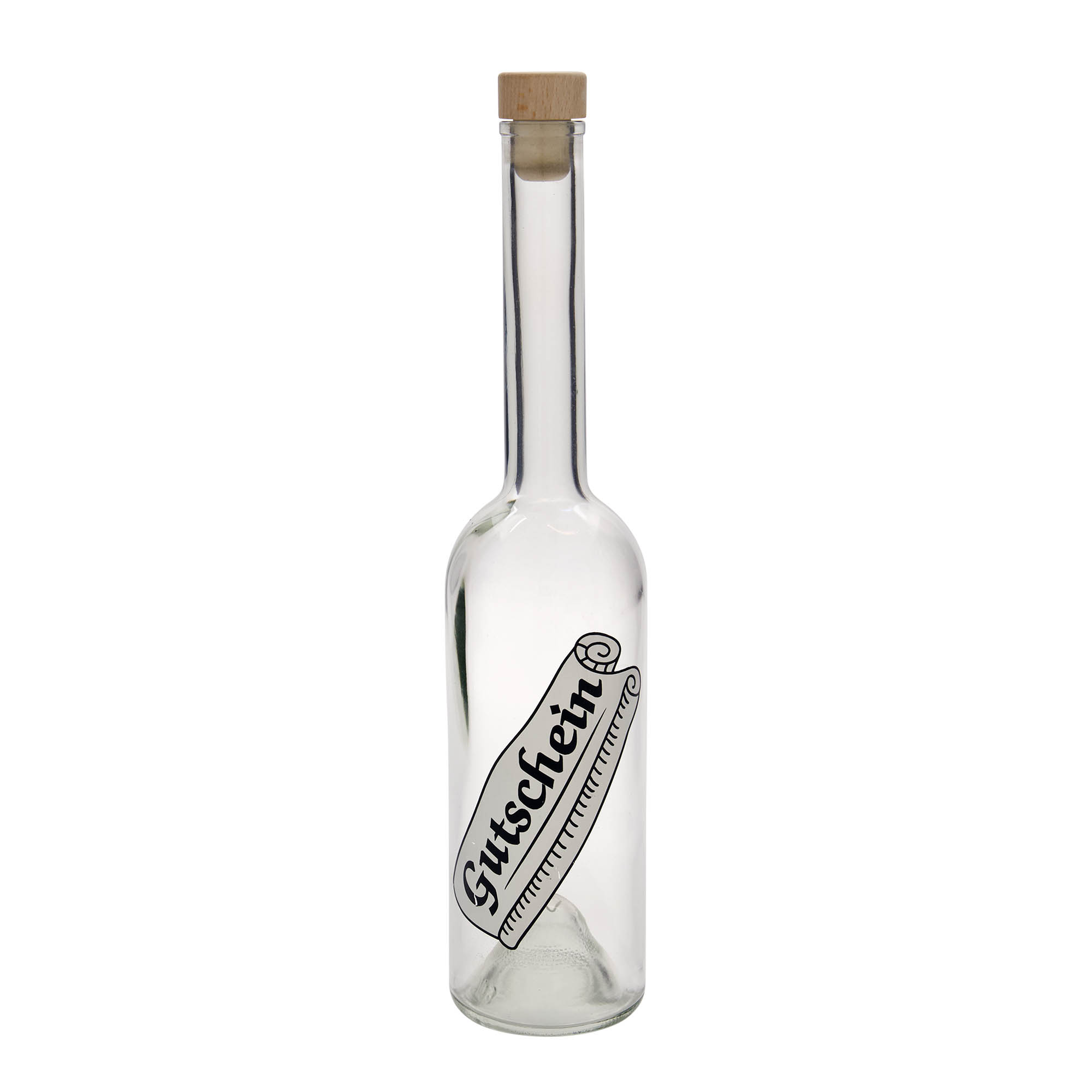 500 ml üvegpalack 'Opera', motívum: utalvány, nyílás: parafa 500 ml üvegpalack 'Opera', motívum: utalvány, nyílás: parafa