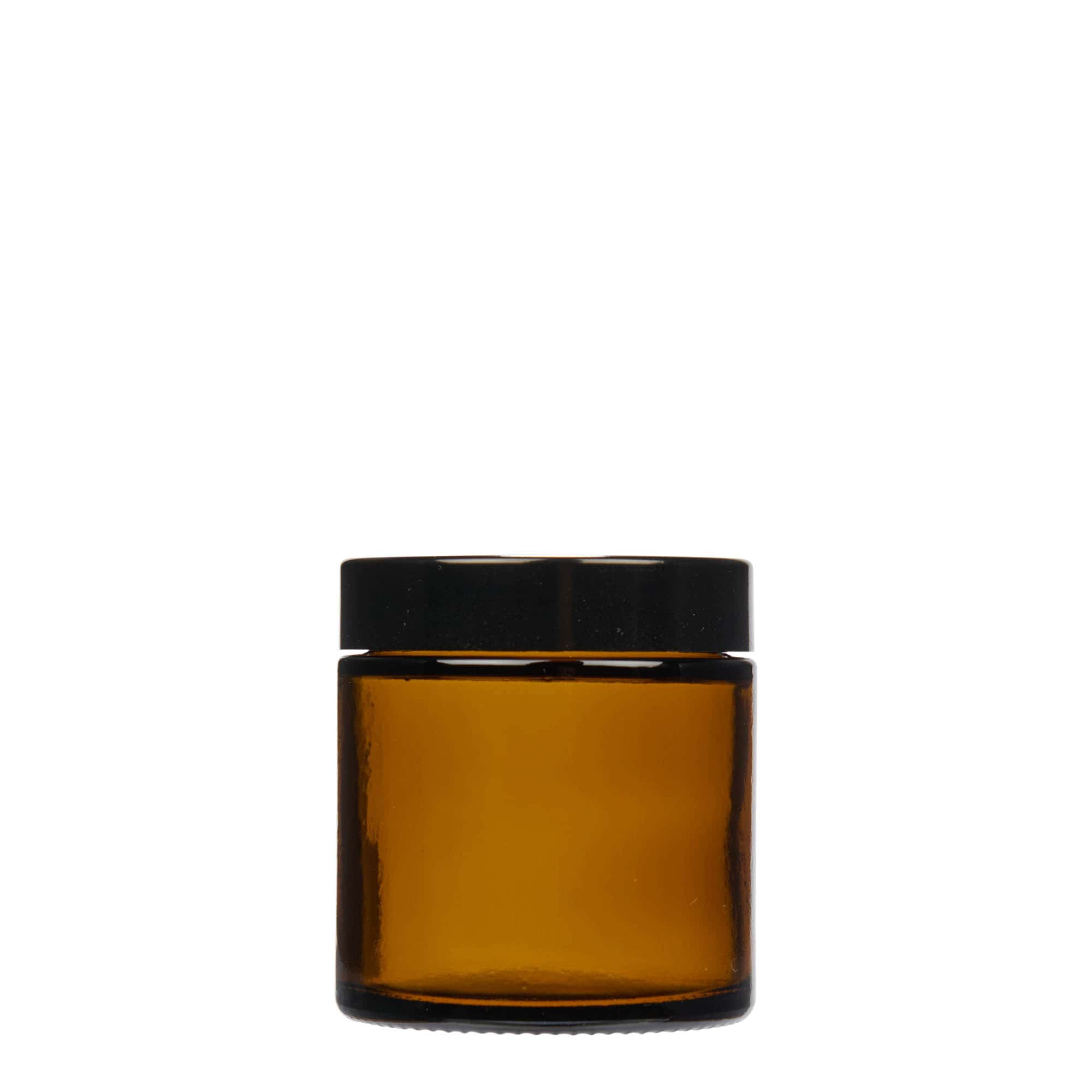 120 ml tégely 'Brown Line', üveg, barna, nyílás: csavarzár