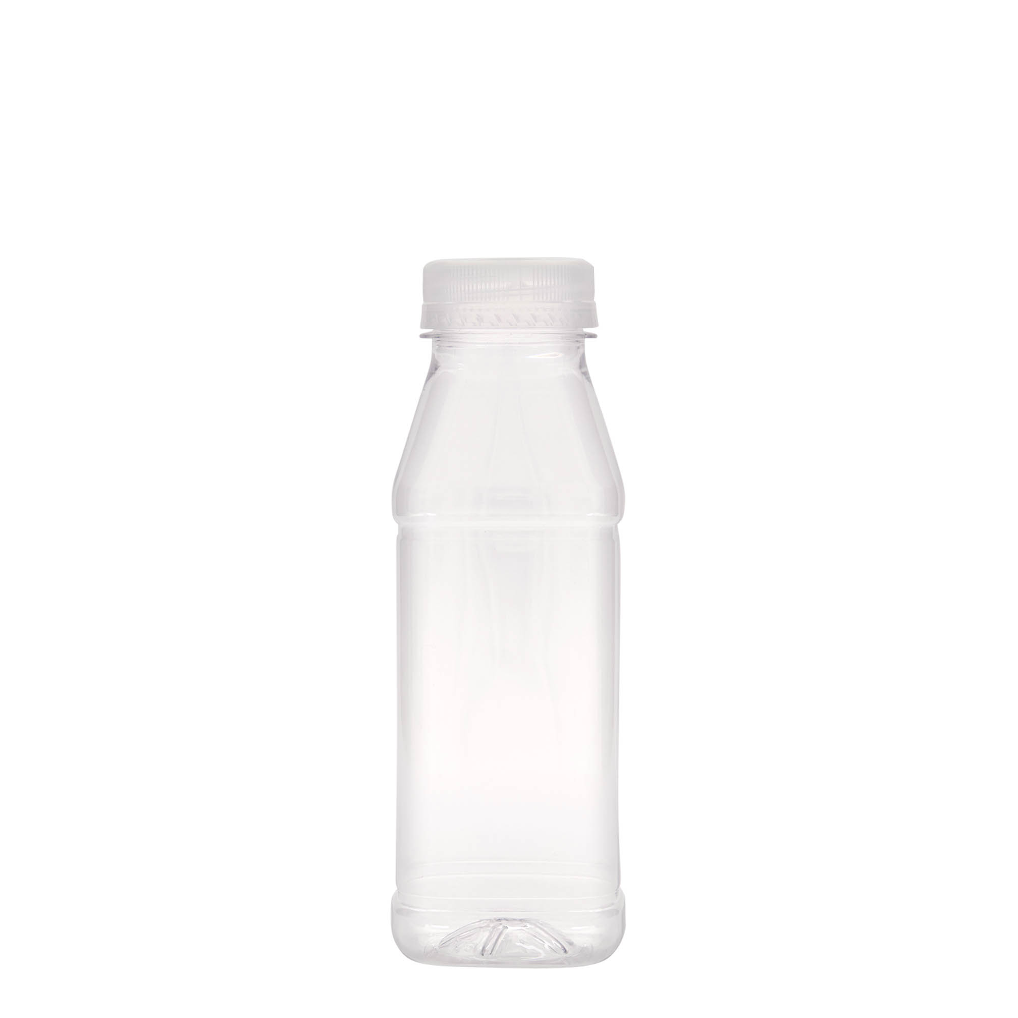 330 ml PET-palack 'Milk and Juice Carré', négyzet alakú, műanyag, nyakátmérő: 38 mm 330 ml PET-palack 'Milk and Juice Carré', négyzet alakú, műanyag, nyakátmérő: 38 mm