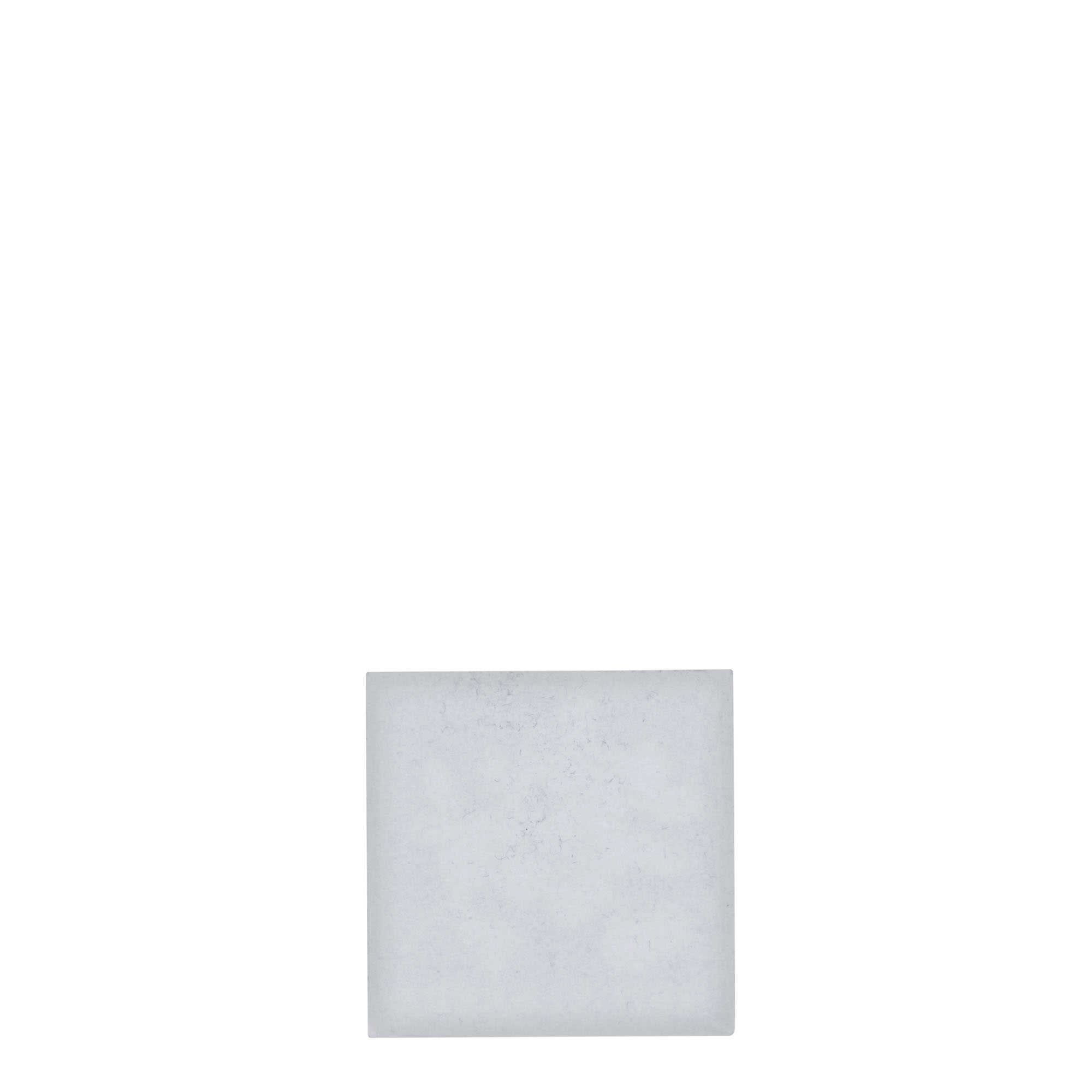 Címke ónból 'Áfonya', négyzet alakú, fém, ezüst