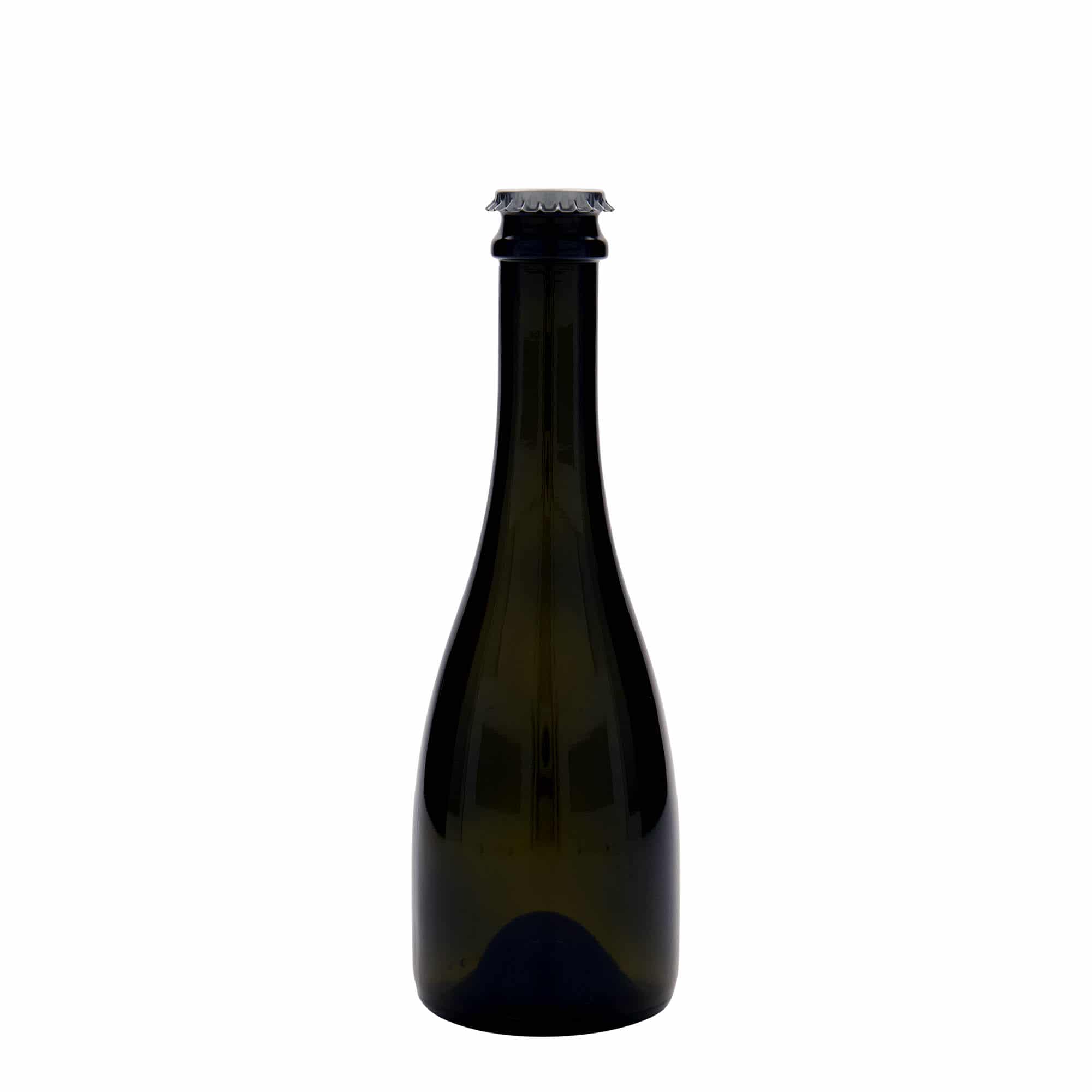 330 ml-es sörös-/pezsgősüveg 'Tosca', üveg, antikzöld, szájnyílás: söröskupak
