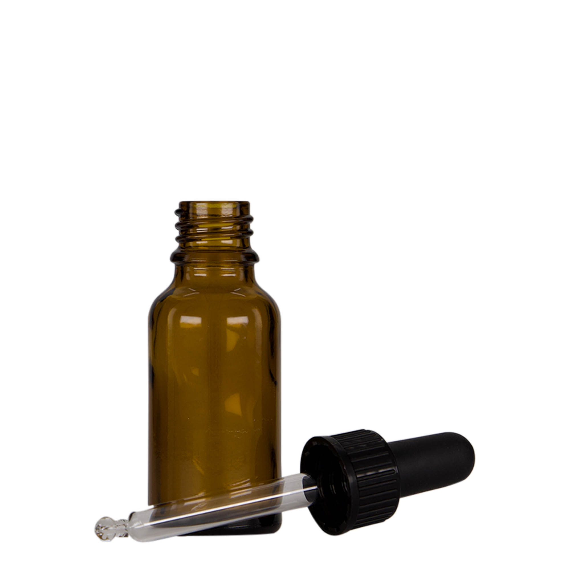 20 ml pipettás üveg orvosi, üveg, barna-fekete, nyílás: DIN 18 20 ml pipettás üveg orvosi, üveg, barna-fekete, nyílás: DIN 18