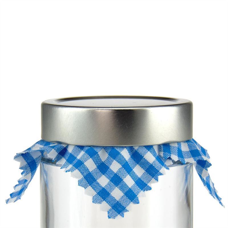Kockás textil fedő 12x12, négyzet alakú, textil, kék, nyílás: TO38-TO53