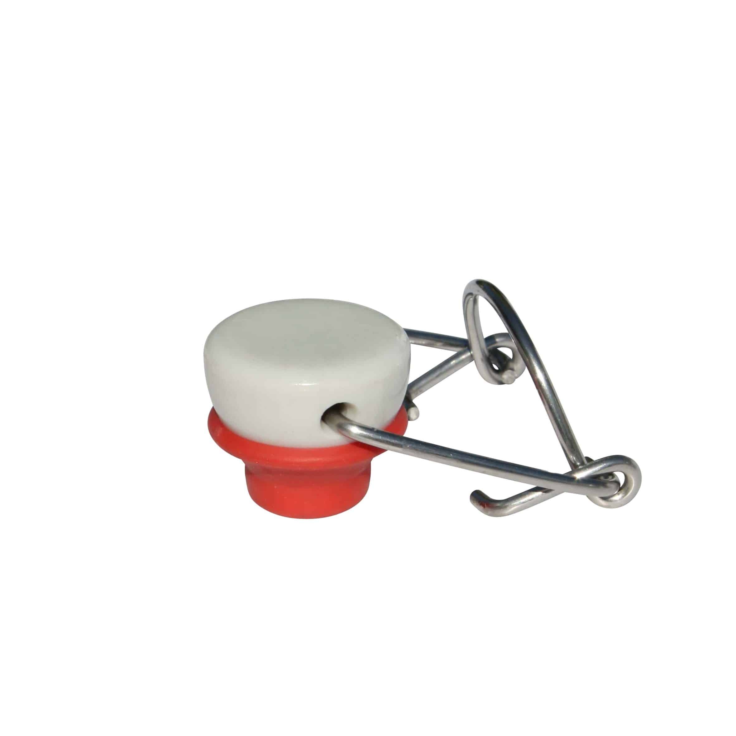 Pántzár különleges méretben, műanyag, piros-fehér Pántzár különleges méretben, műanyag, piros-fehér