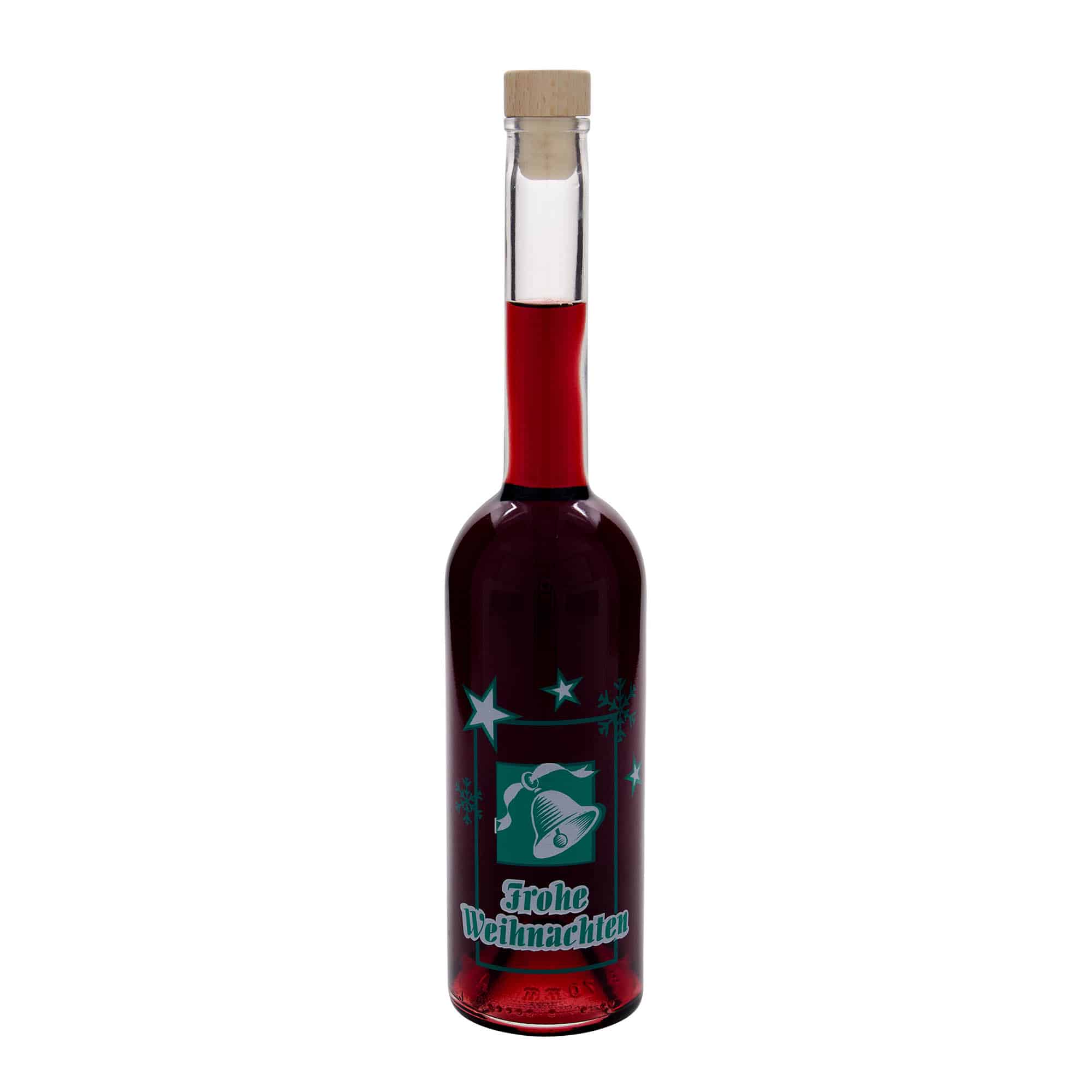 500 ml üvegpalack 'Opera', motívum: Boldog Karácsonyt, nyílás: parafa