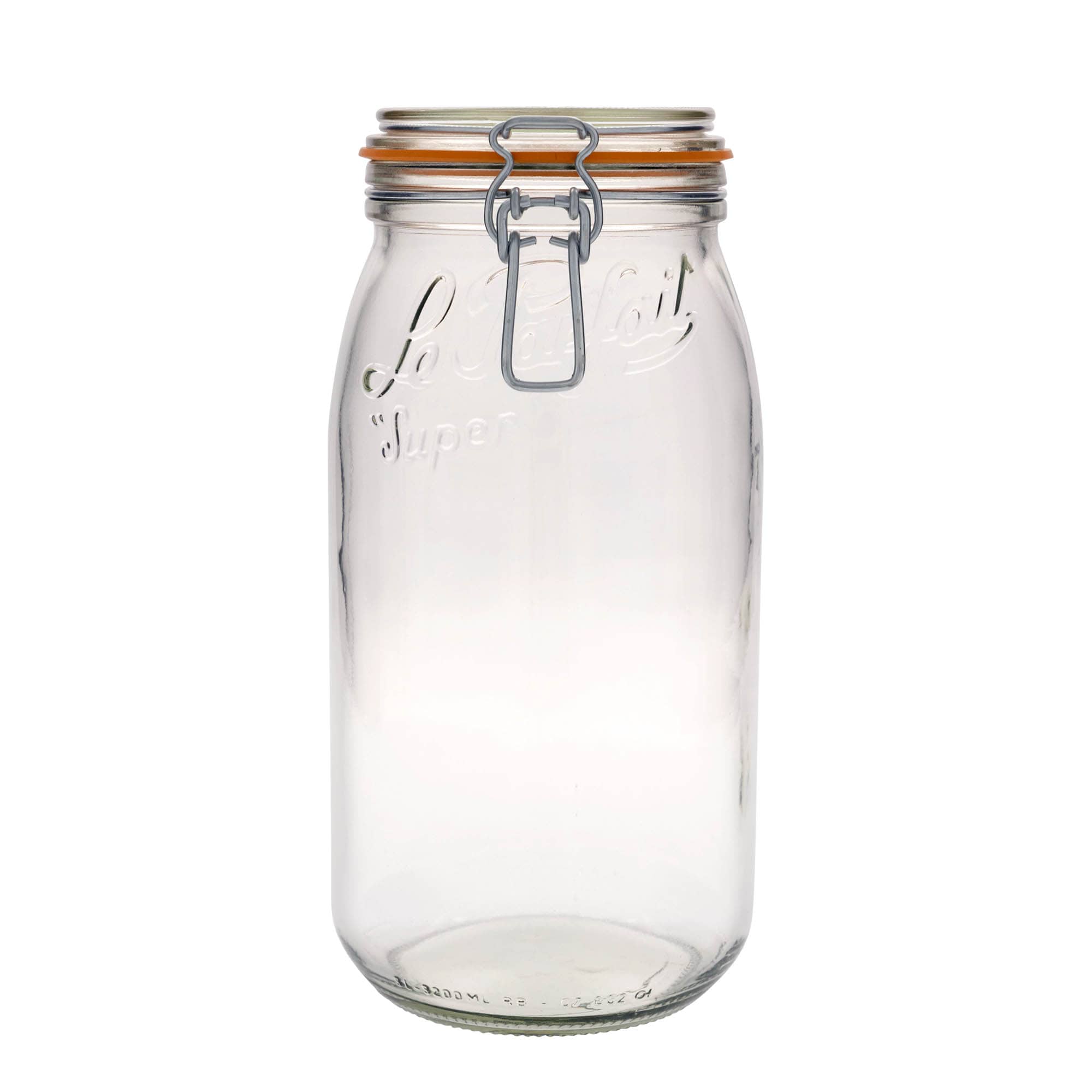 3.000 ml drótkapcsos üveg 'Le Parfait Super Bocal', nyílás: drótkapcsos zár