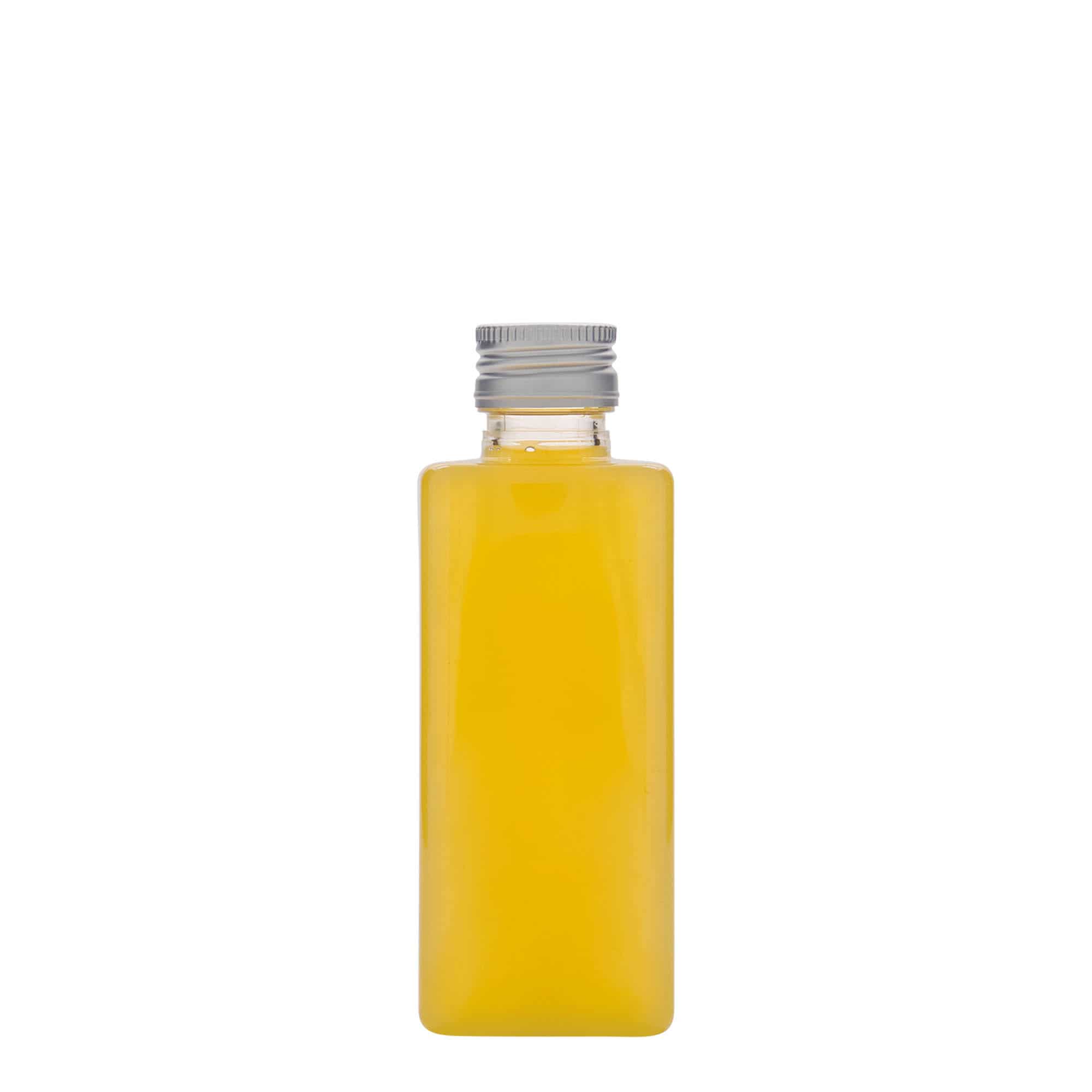 250 ml-es PET-palack 'Karl', négyzet alakú, műanyag, szájnyílás: PP 28