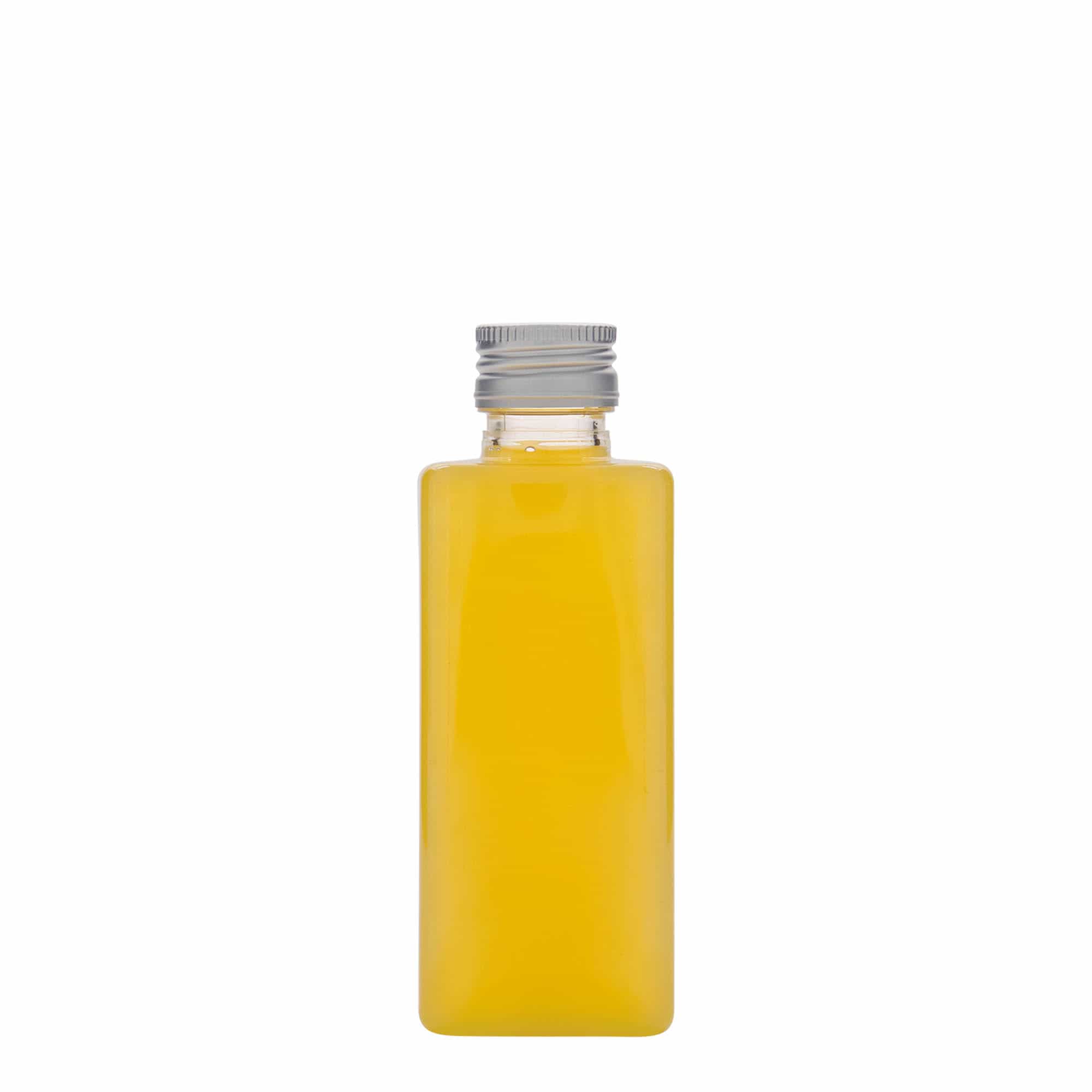 250 ml PET-palack 'Karl', négyzet alakú, műanyag, nyak: PP 28