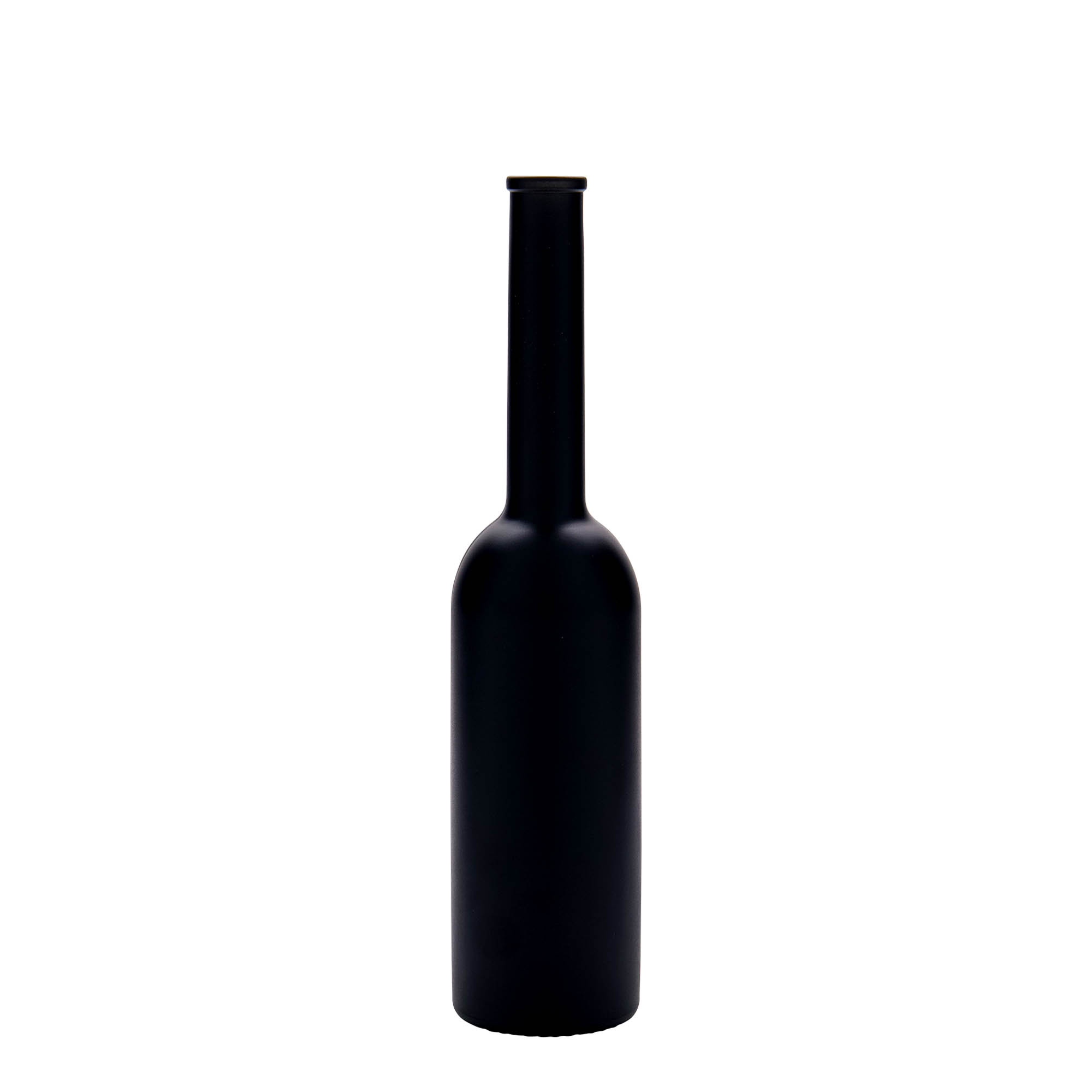 200 ml üvegpalack 'Opera', fekete, nyílás: parafa