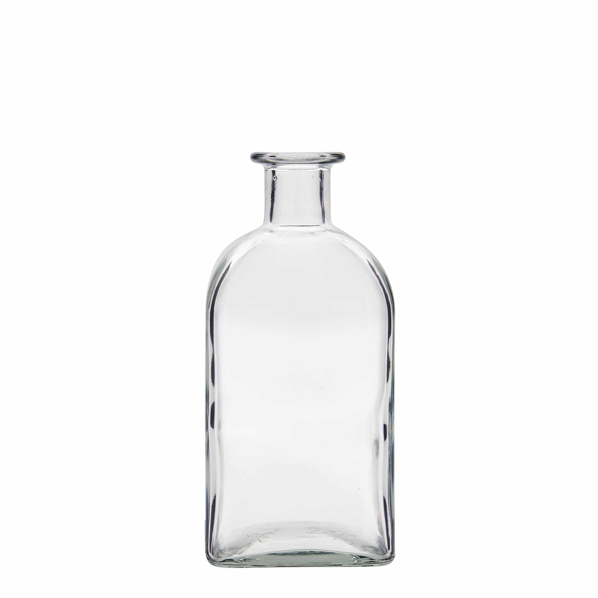 500 ml-es patikai üvegpalack Carré, négyzet alakú, szájnyílás: parafadugó 500 ml-es patikai üvegpalack Carré, négyzet alakú, szájnyílás: parafadugó